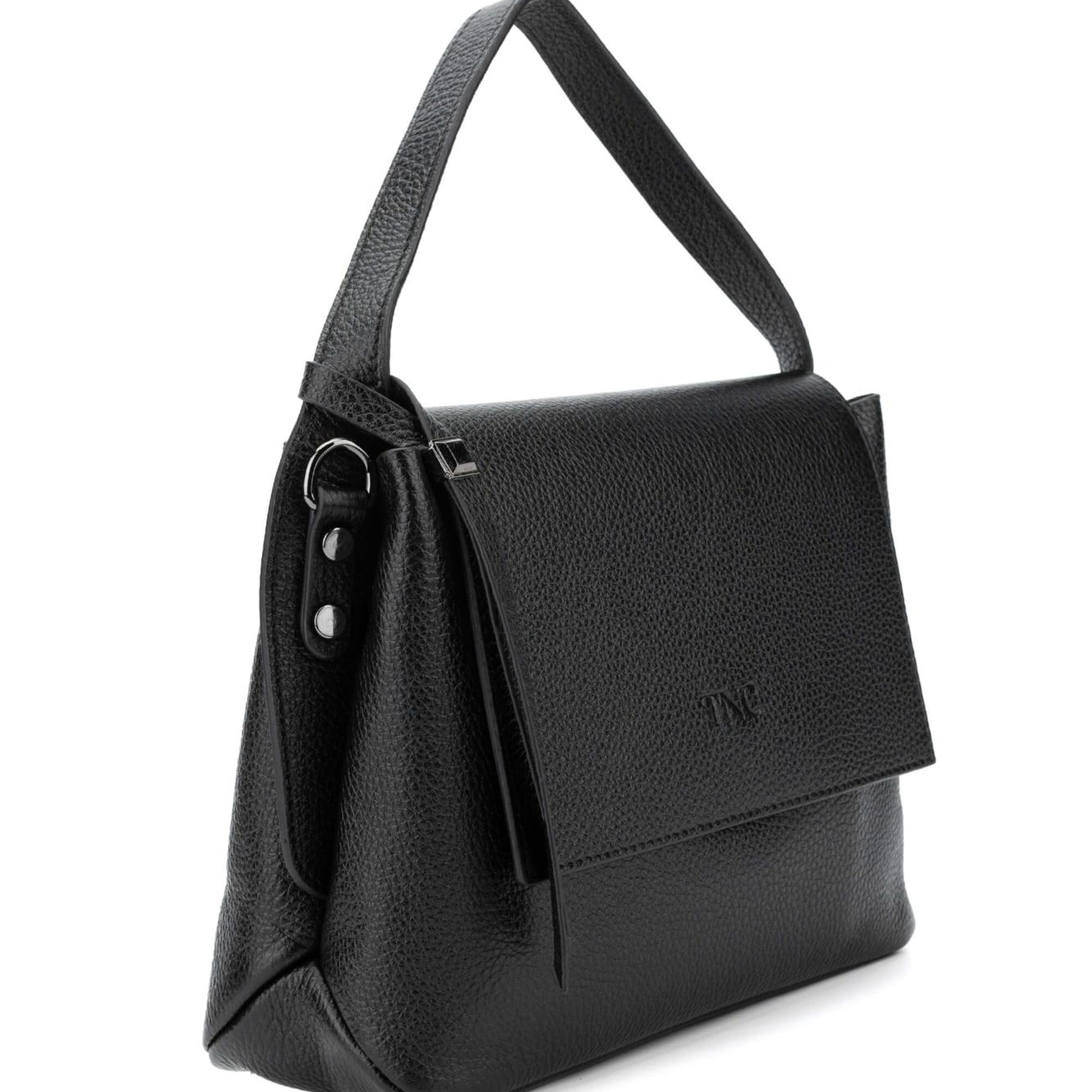 Tamer Tanca Kadın Hakiki Deri Siyah Postacı Çanta