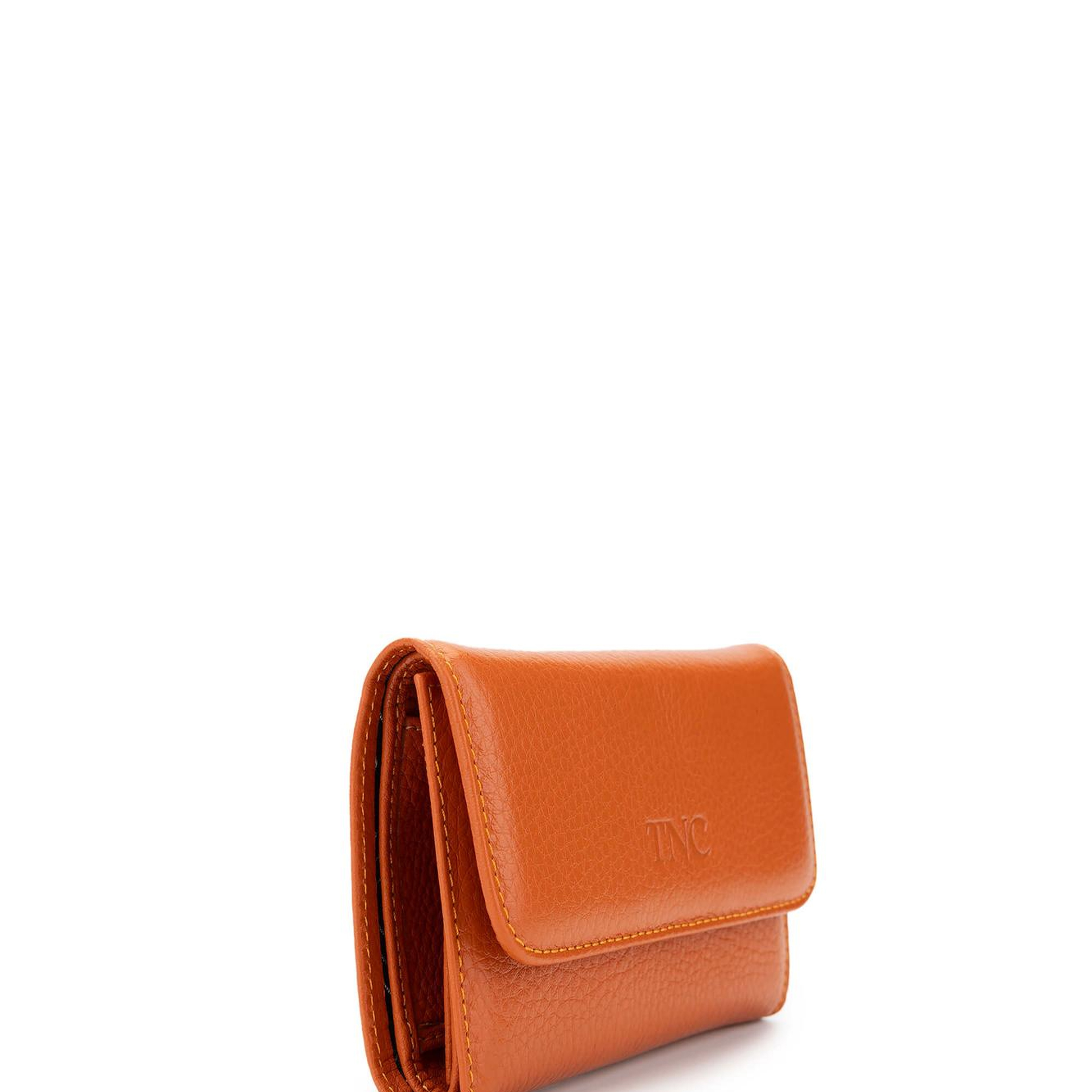 Tamer Tanca Kadın Hakiki Deri Turuncu Cüzdan Cuzdan