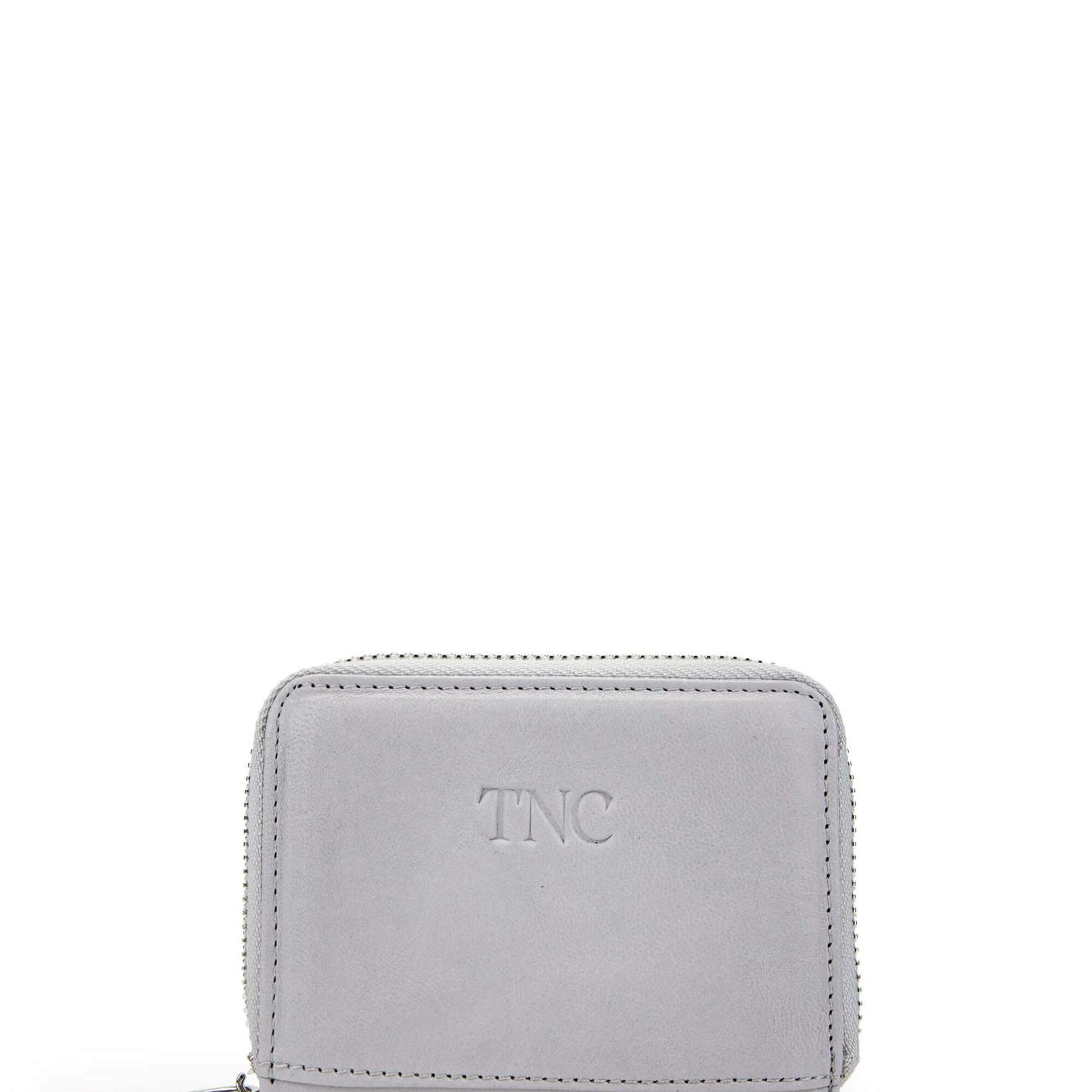 Tamer Tanca Unisex Hakiki Deri Gri Kartlık