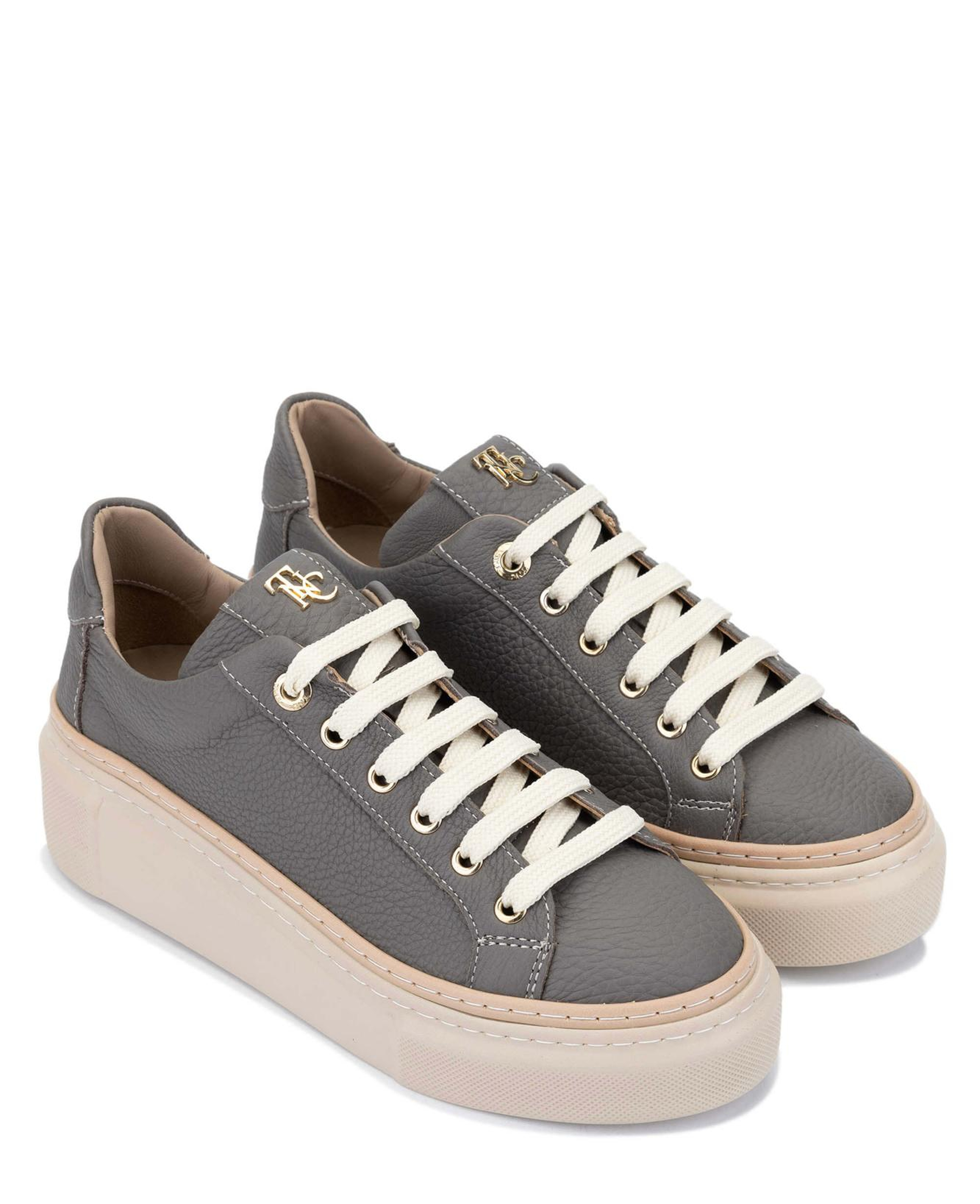 Tamer Tanca Kadın Hakiki Deri Koyu Gri Sneakers & Spor Ayakkabı