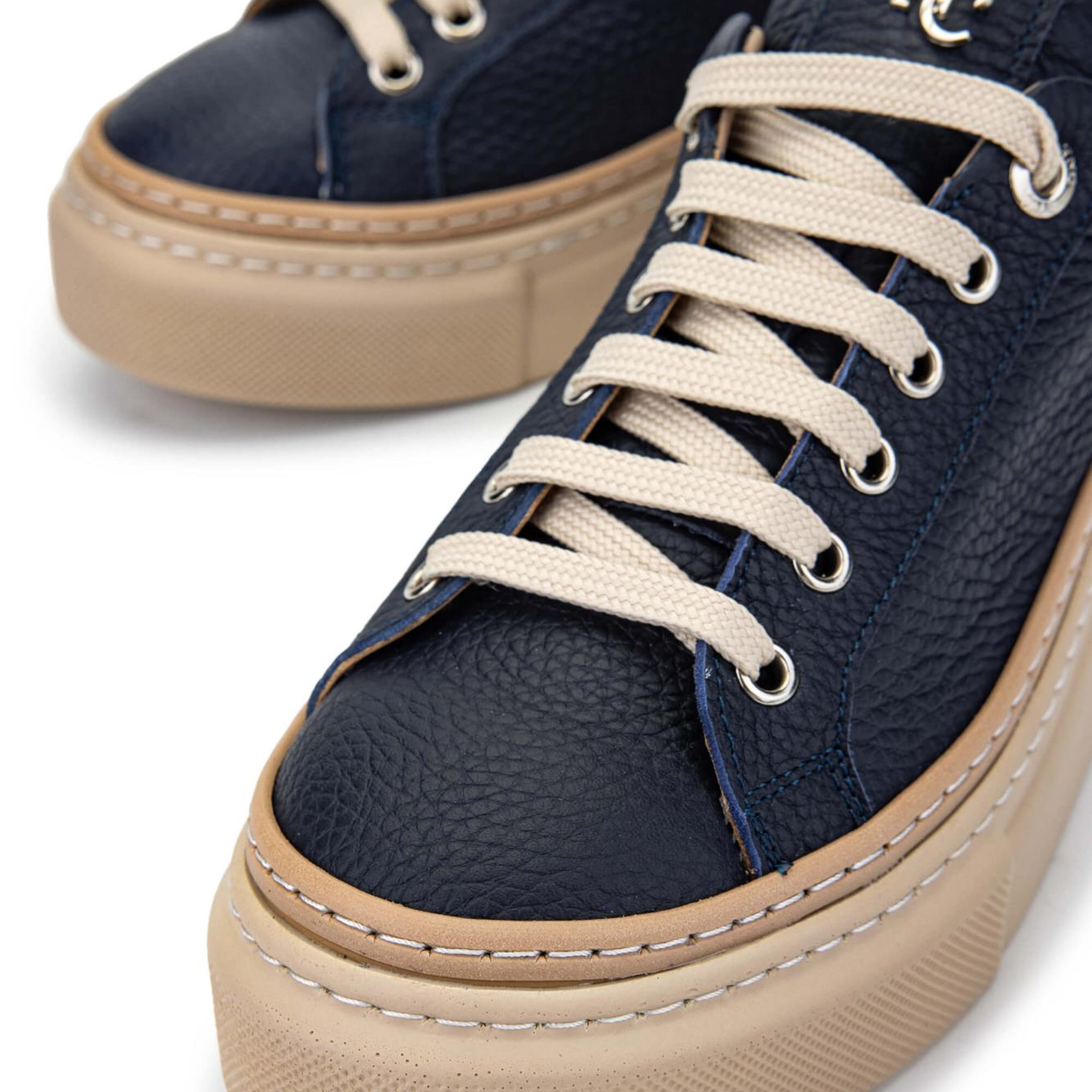 Tamer Tanca Kadın Hakiki Deri Lacivert Sneakers & Spor Ayakkabı