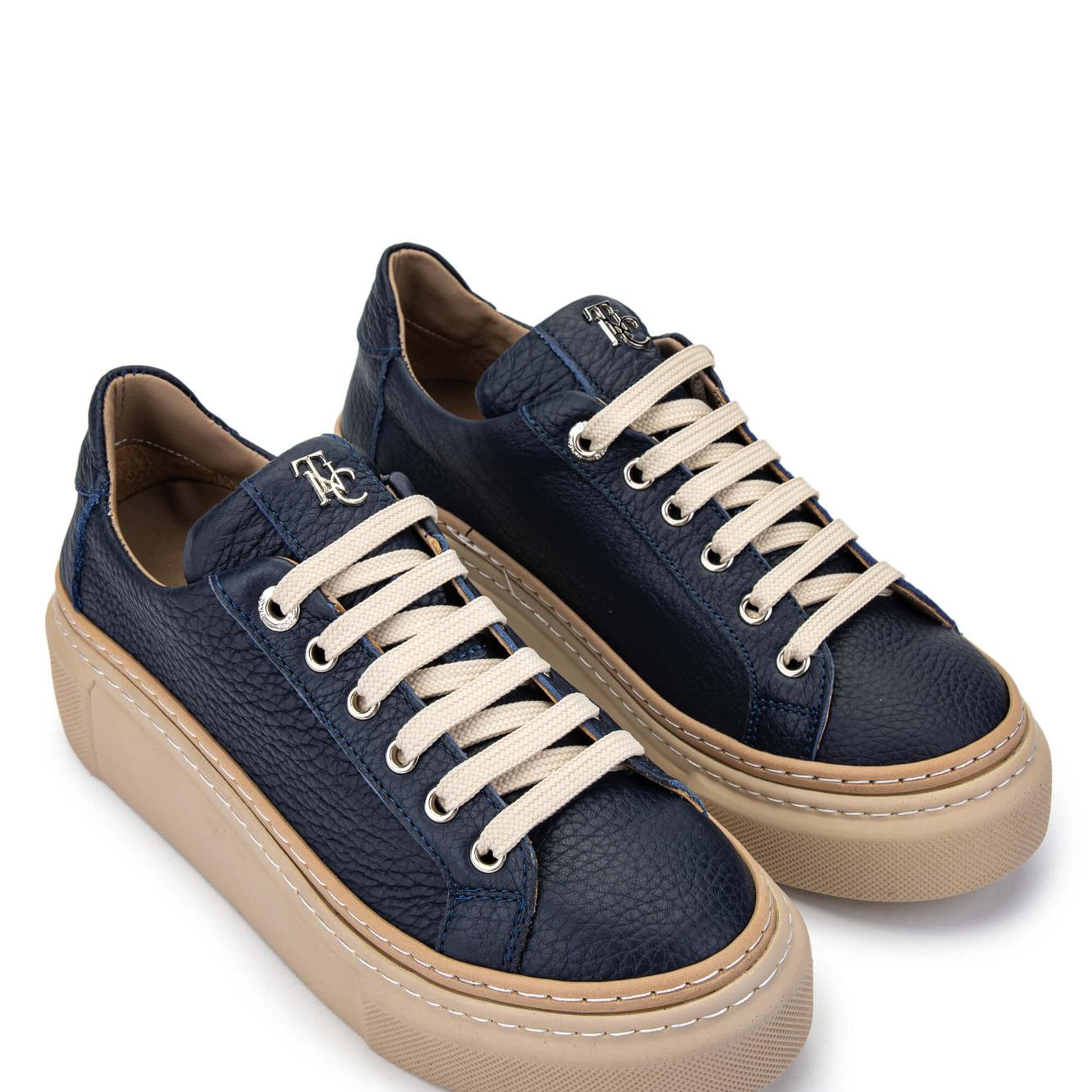 Tamer Tanca Kadın Hakiki Deri Lacivert Sneakers & Spor Ayakkabı