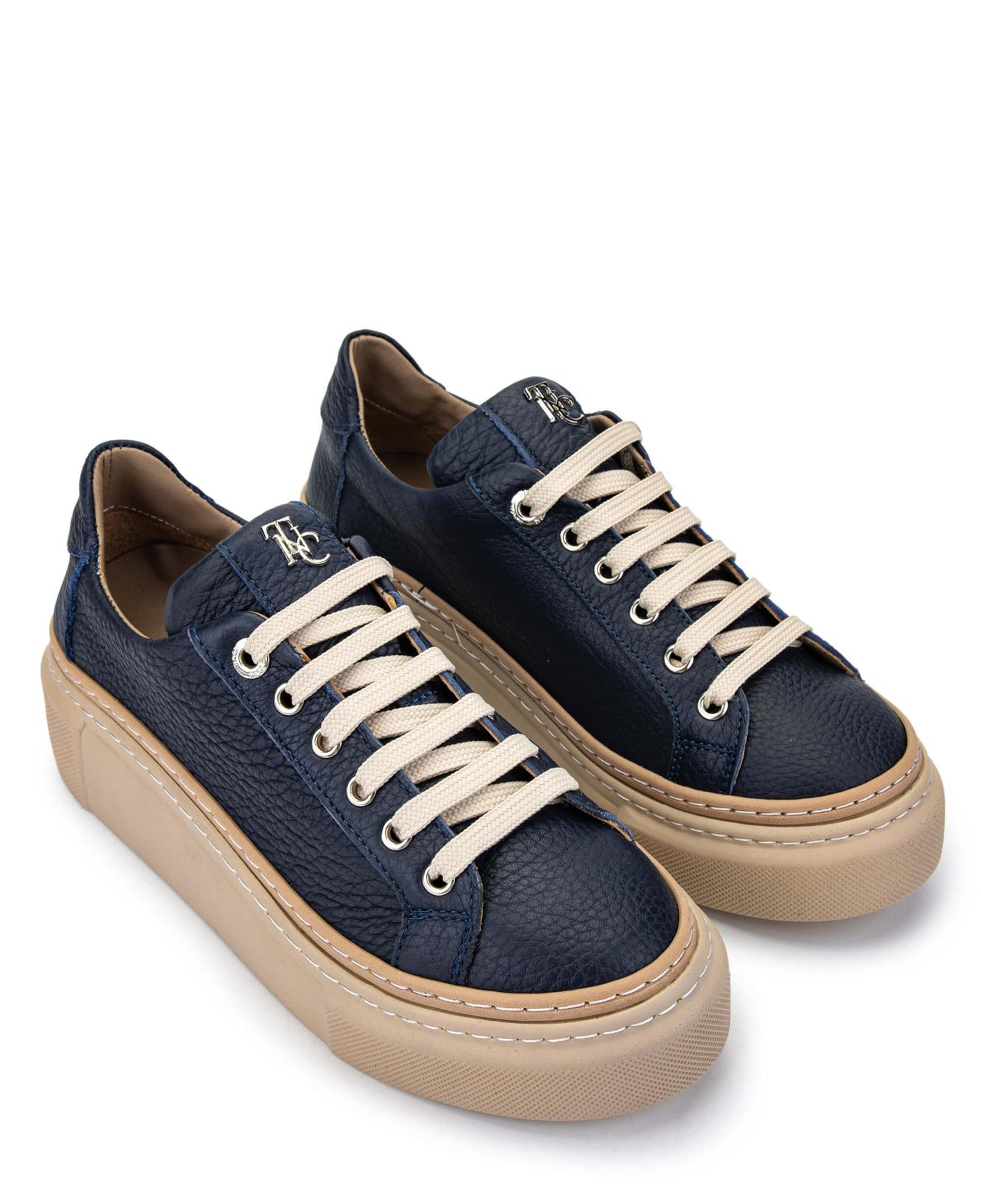 Tamer Tanca Kadın Hakiki Deri Lacivert Sneakers & Spor Ayakkabı