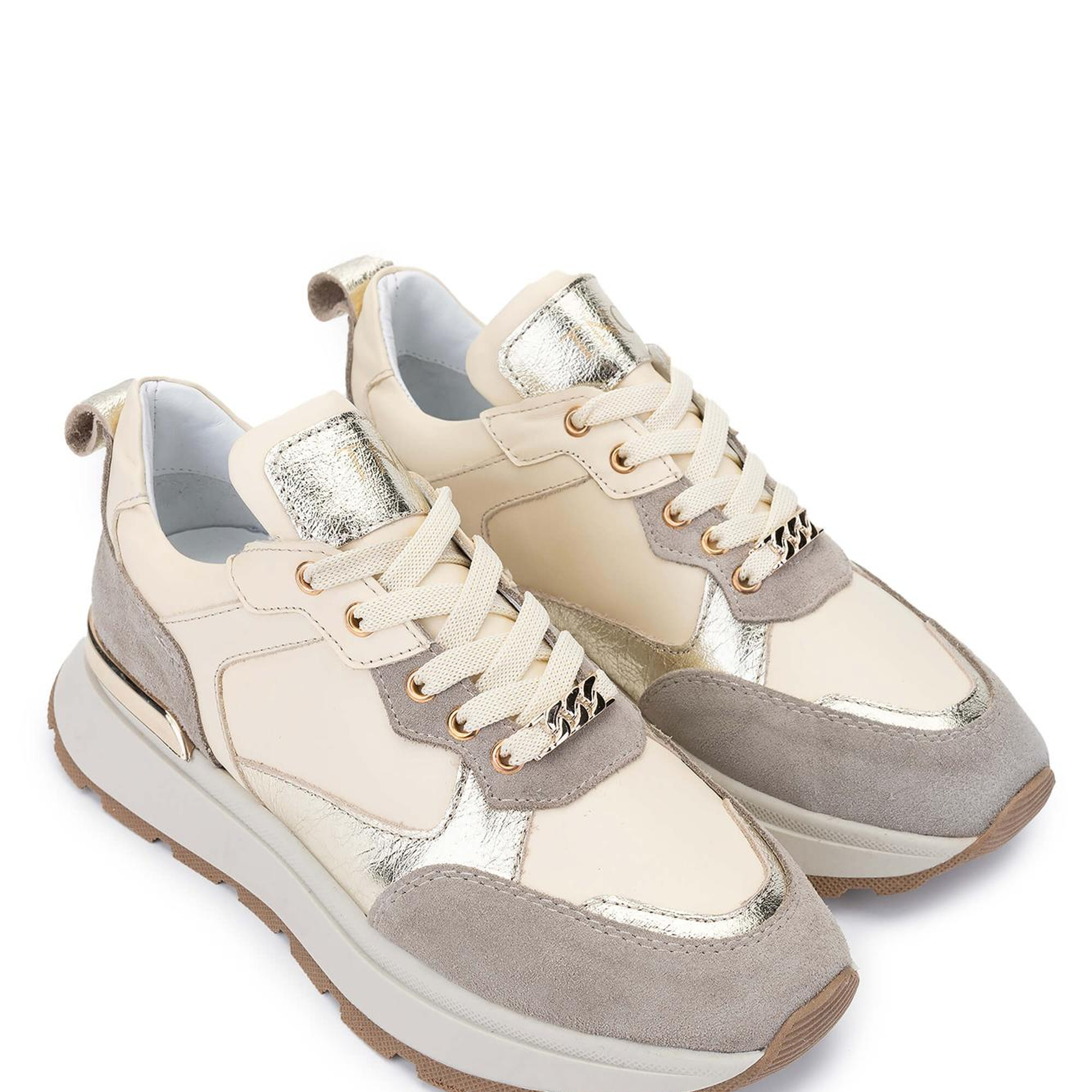 Tamer Tanca Kadın Hakiki Deri Bej Süet Sneakers & Spor Ayakkabı