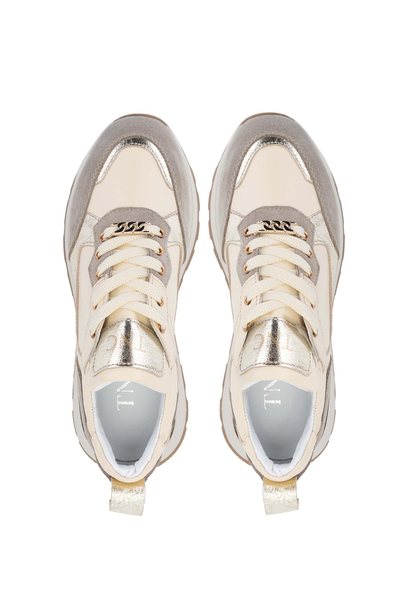 Tamer Tanca Kadın Hakiki Deri Bej Süet Sneakers & Spor Ayakkabı