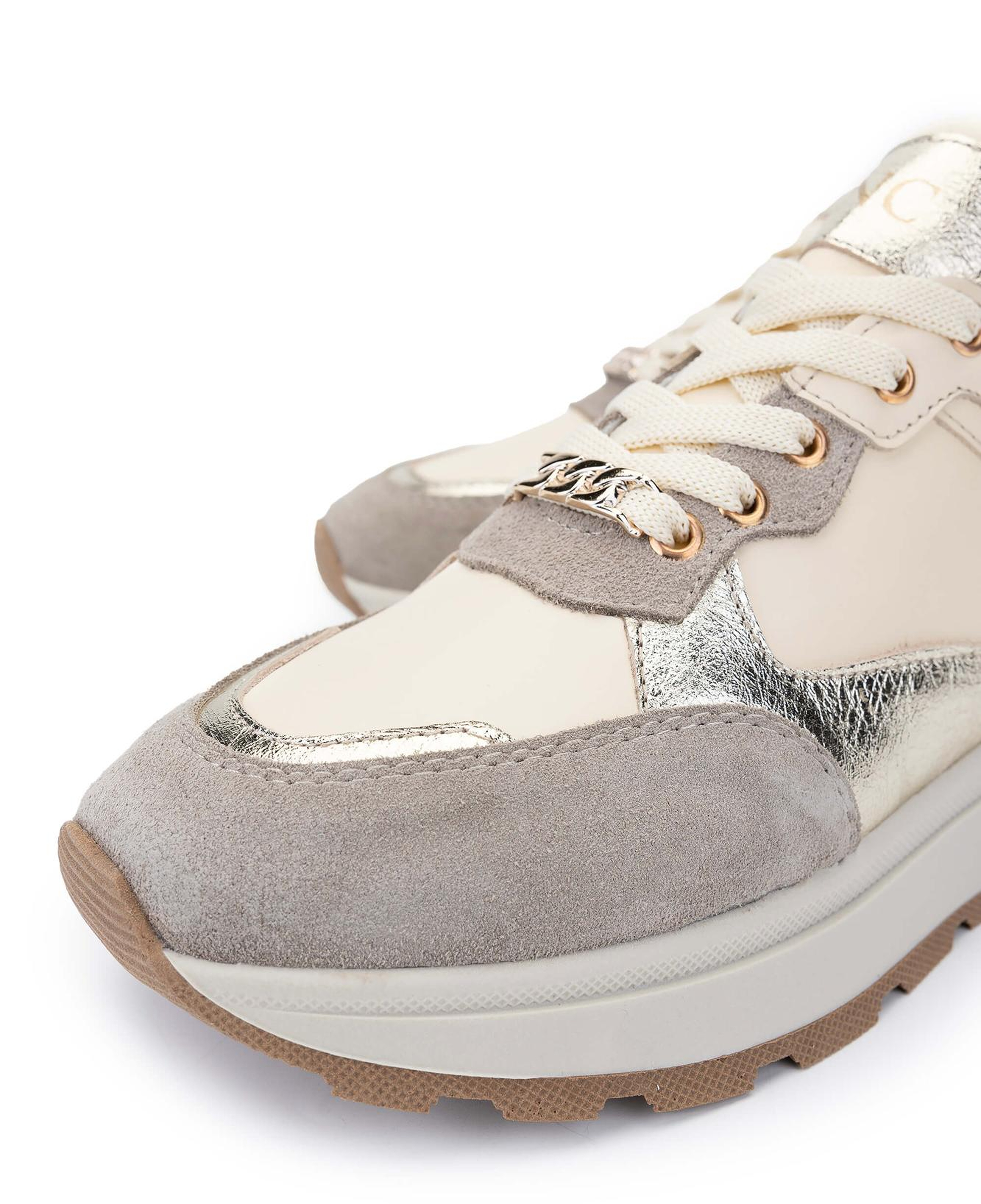 Tamer Tanca Kadın Hakiki Deri Bej Süet Sneakers & Spor Ayakkabı