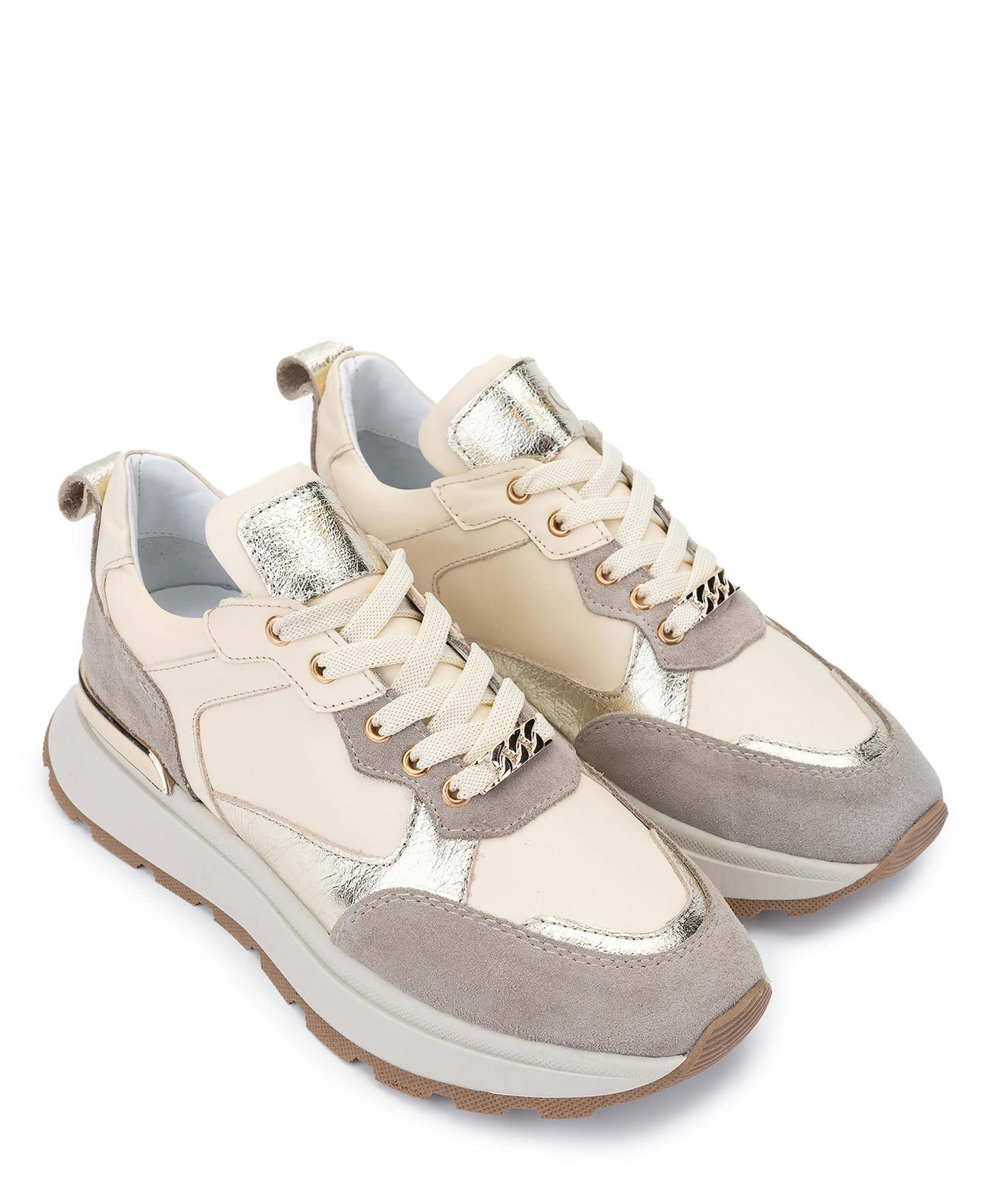 Tamer Tanca Kadın Hakiki Deri Bej Süet Sneakers & Spor Ayakkabı