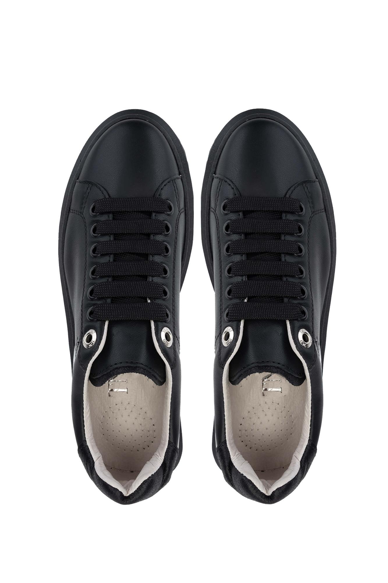 Tamer Tanca Kadın Hakiki Deri Siyah Sneakers & Spor Ayakkabı