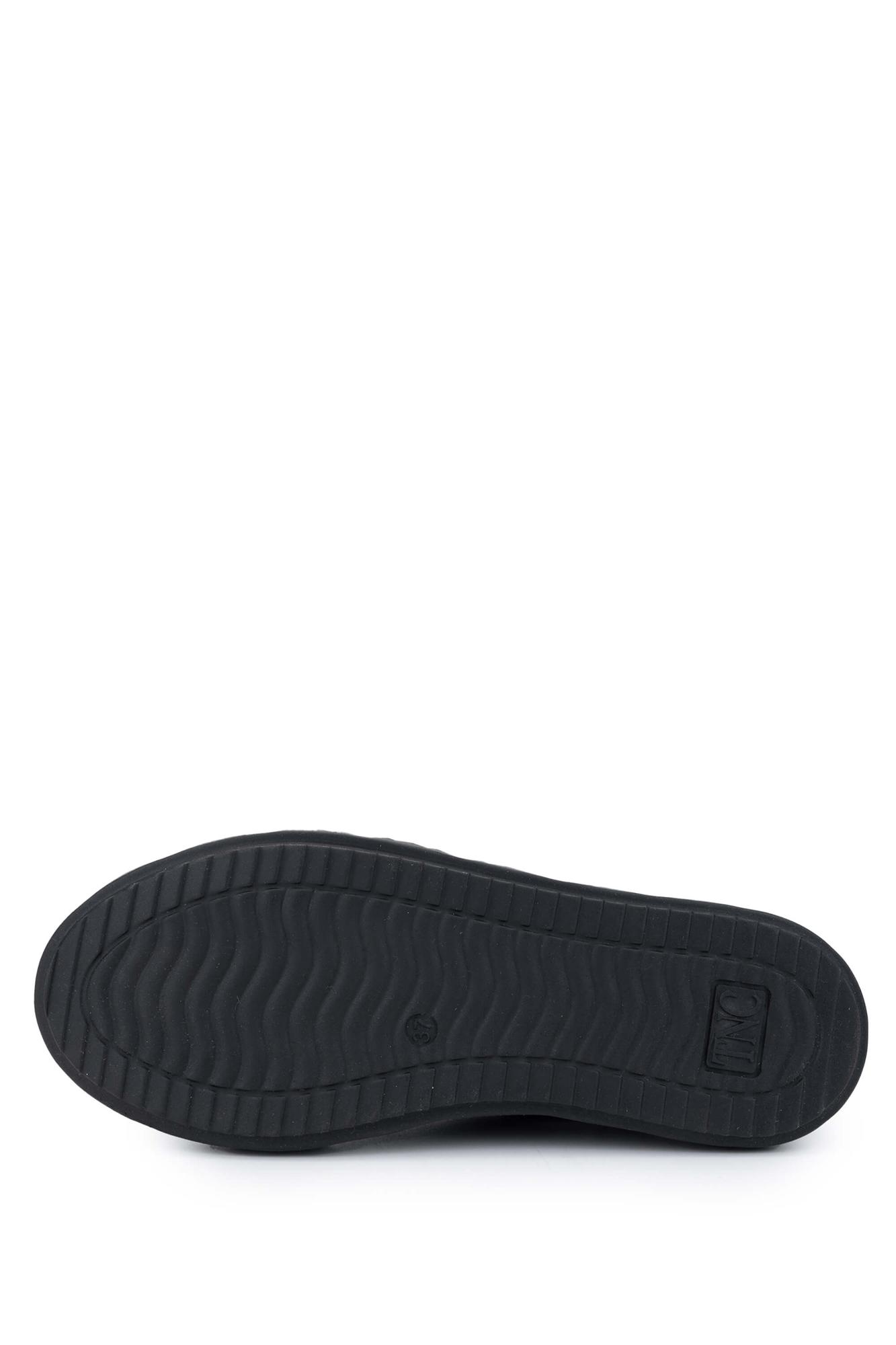 Tamer Tanca Kadın Hakiki Deri Siyah Sneakers & Spor Ayakkabı