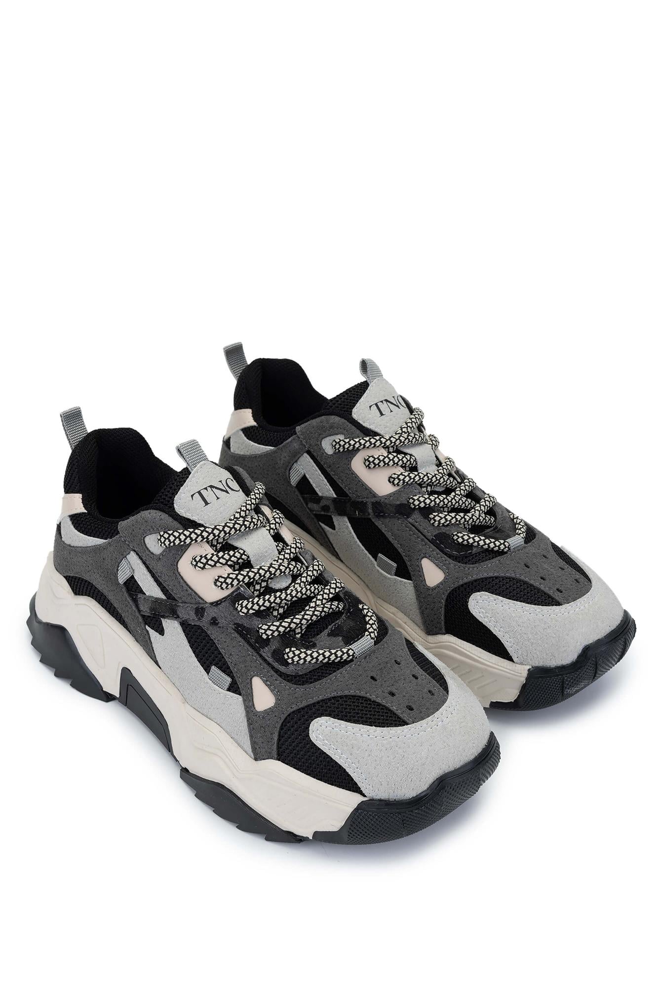 Tamer Tanca Kadın Vegan Buz/Siyah Sneakers & Spor Ayakkabı