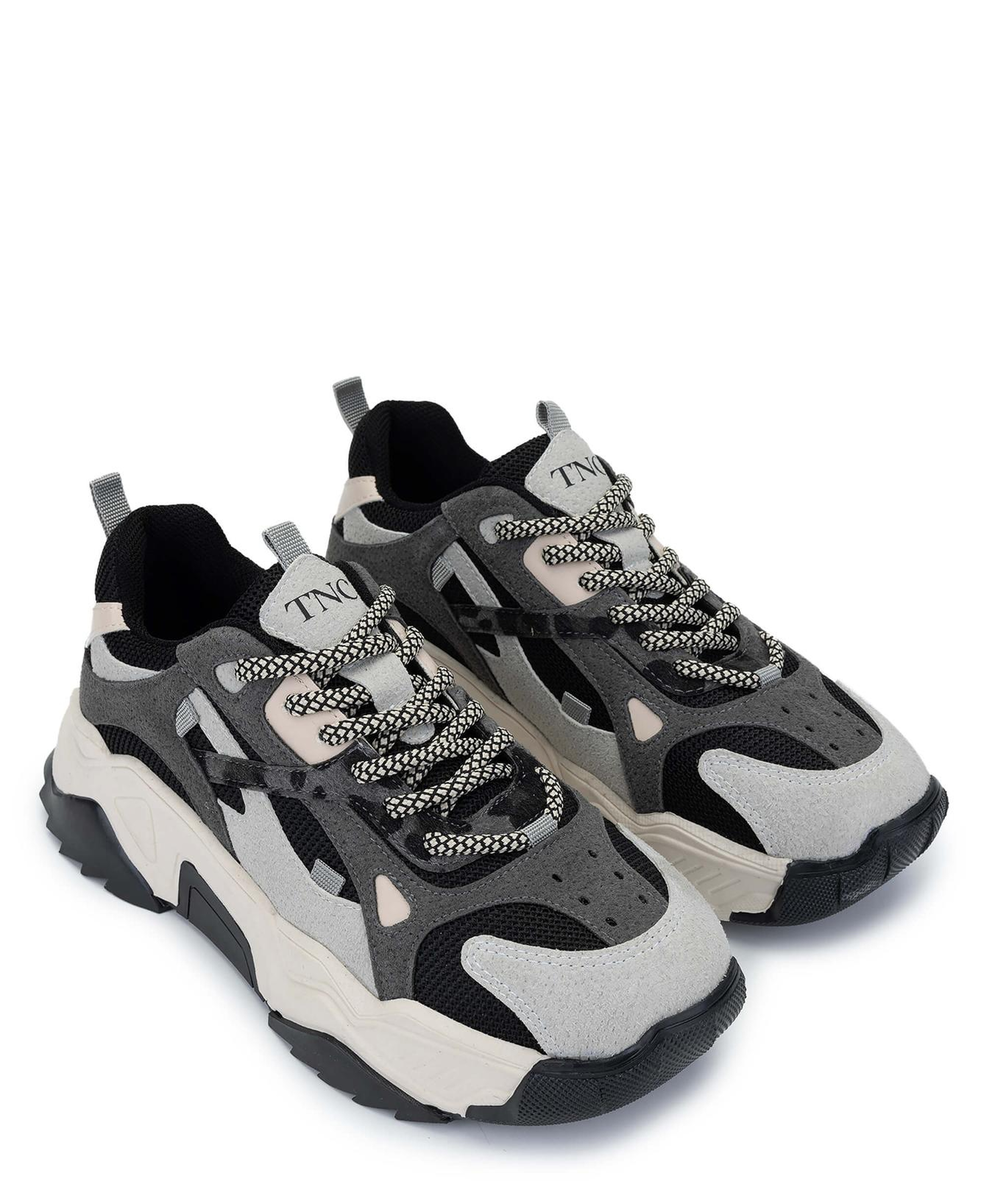 Tamer Tanca Kadın Vegan Buz/Siyah Sneakers & Spor Ayakkabı