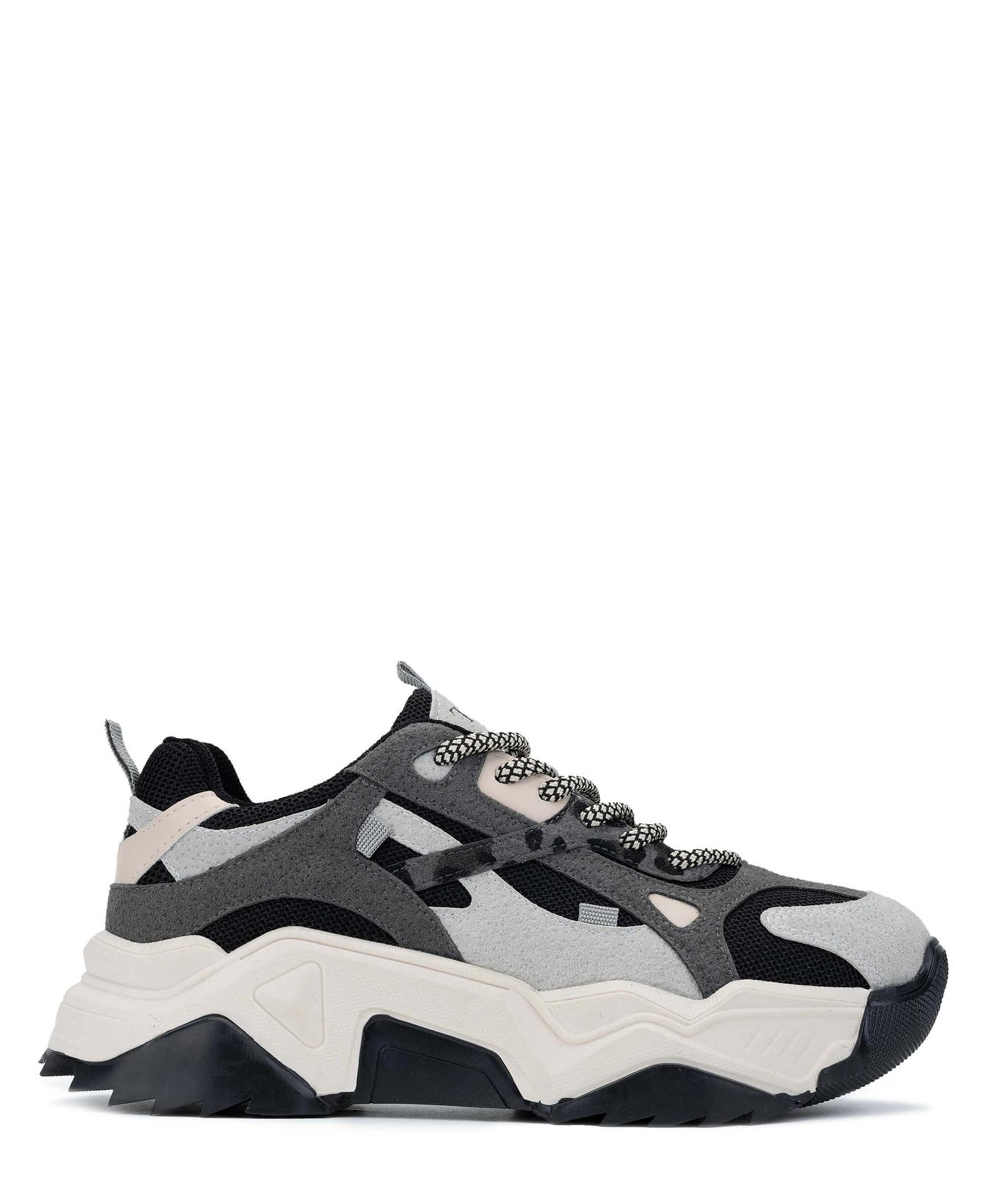 Tamer Tanca Kadın Vegan Buz/Siyah Sneakers & Spor Ayakkabı