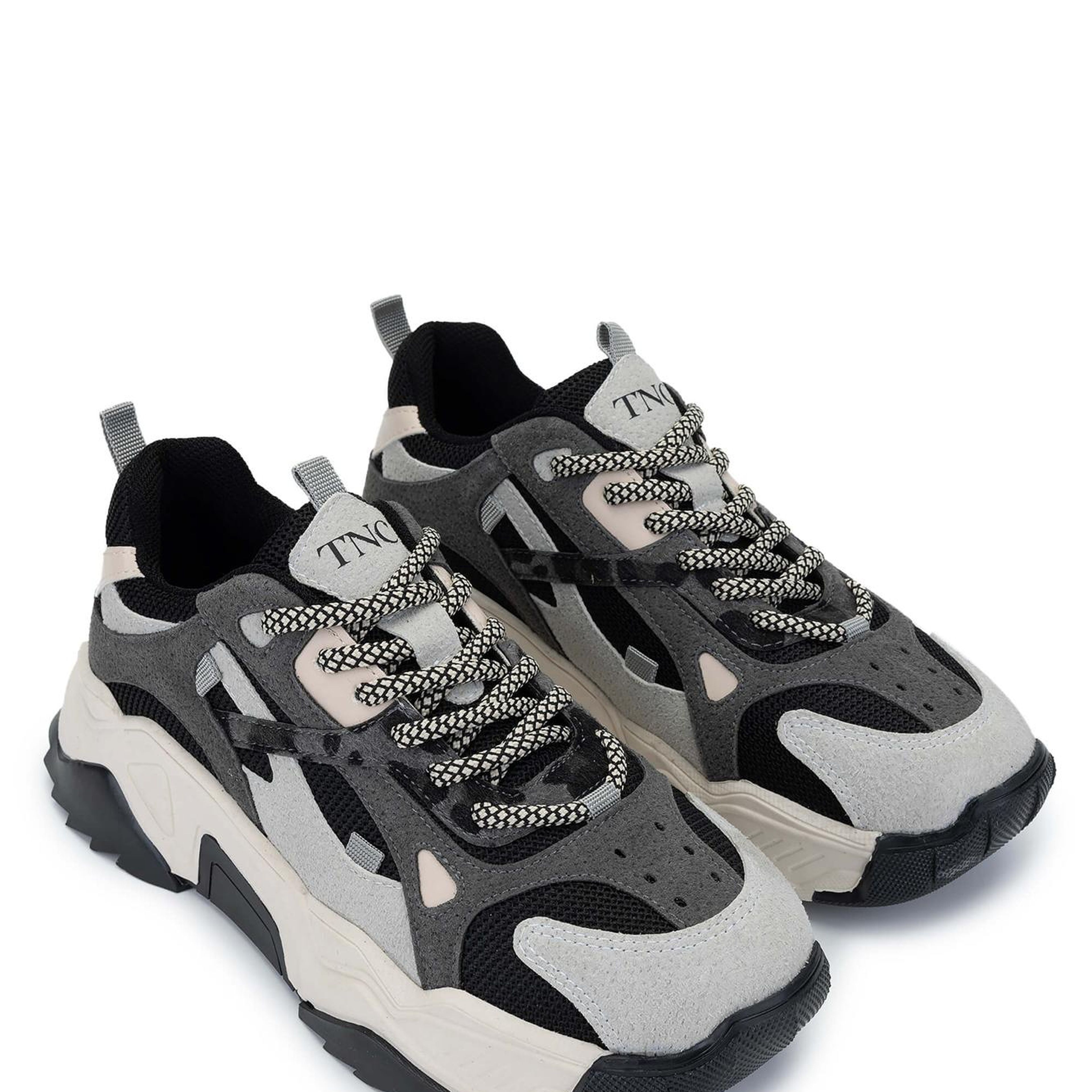 Tamer Tanca Kadın Vegan Buz/Siyah Sneakers & Spor Ayakkabı