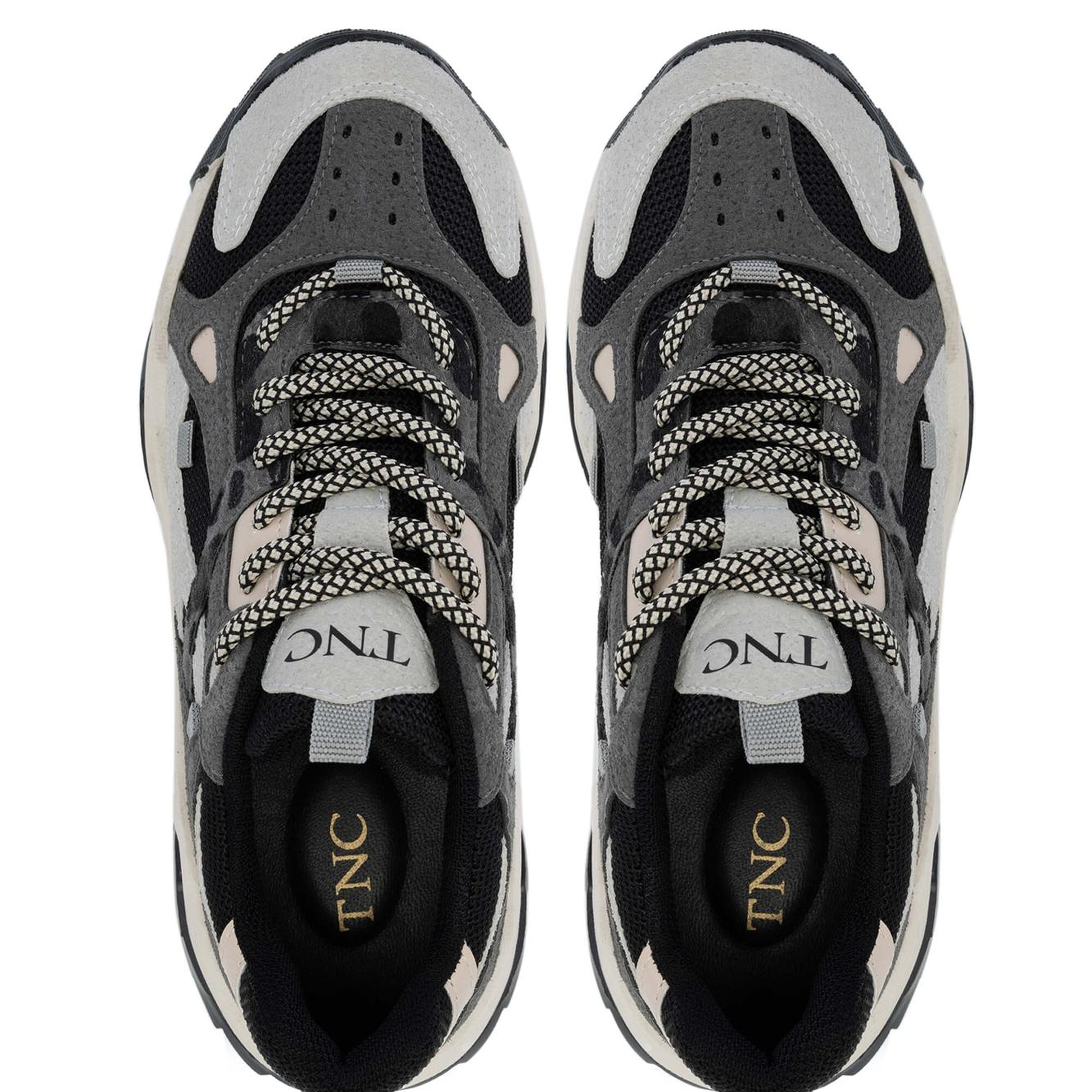 Tamer Tanca Kadın Vegan Buz/Siyah Sneakers & Spor Ayakkabı