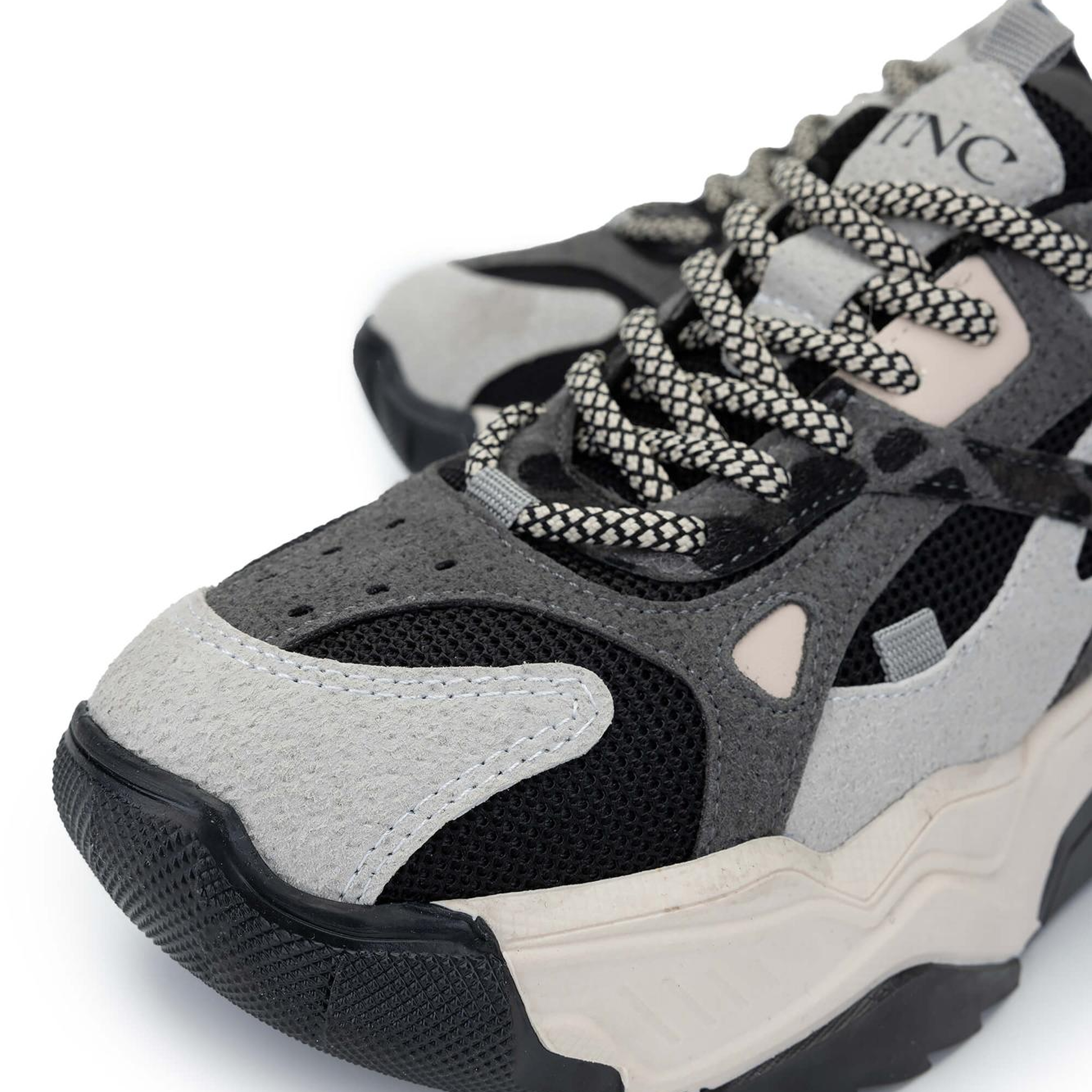 Tamer Tanca Kadın Vegan Buz/Siyah Sneakers & Spor Ayakkabı