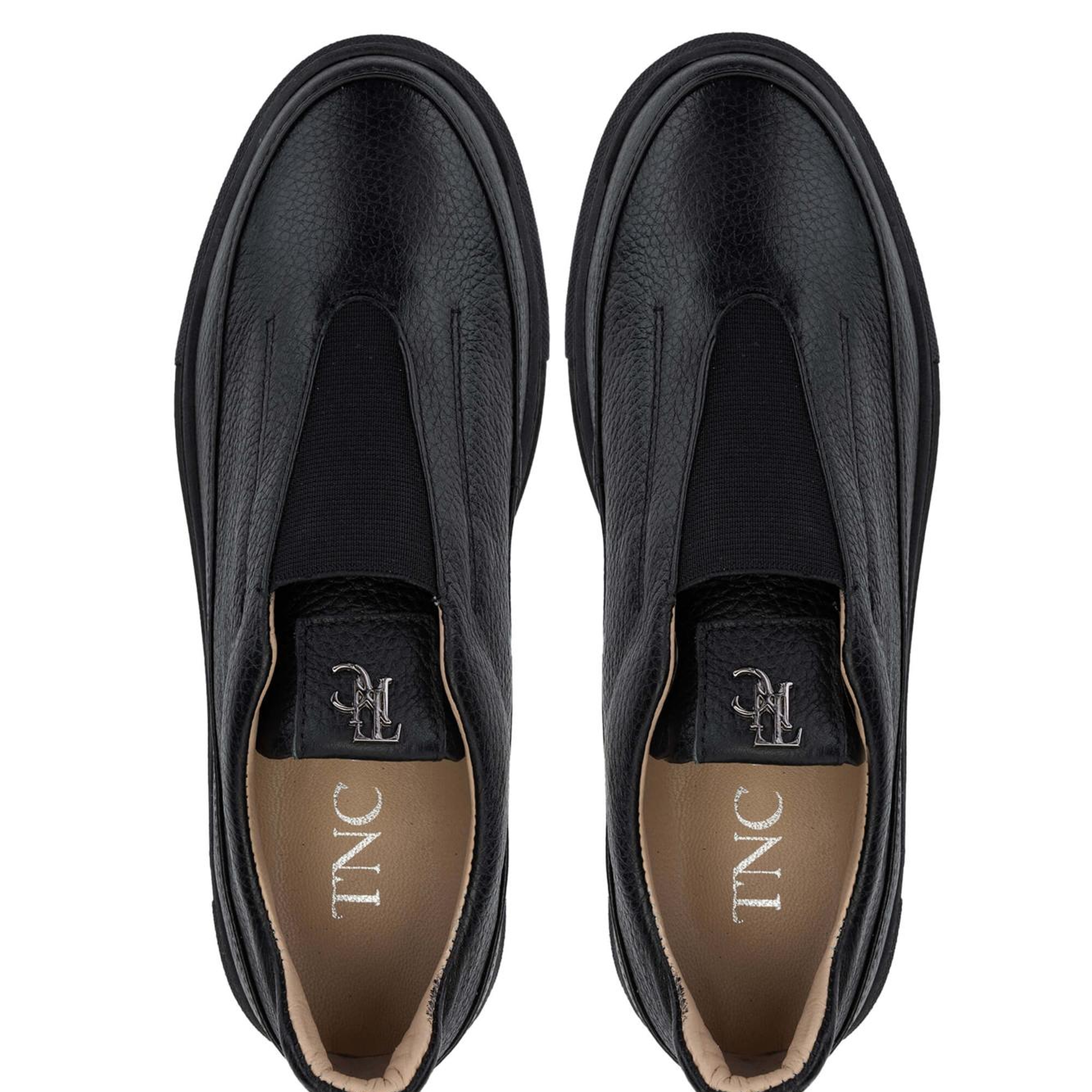 Tamer Tanca Kadın Hakiki Deri Siyah Floter Sneakers & Spor Ayakkabı