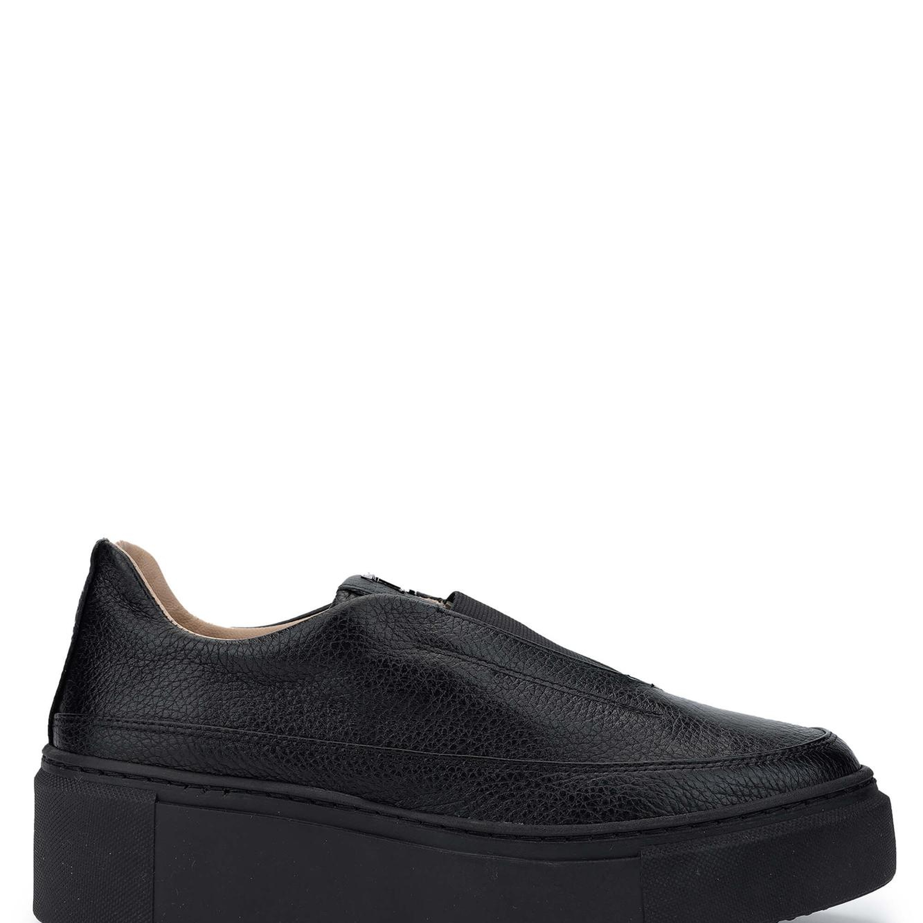 Tamer Tanca Kadın Hakiki Deri Siyah Floter Sneakers & Spor Ayakkabı