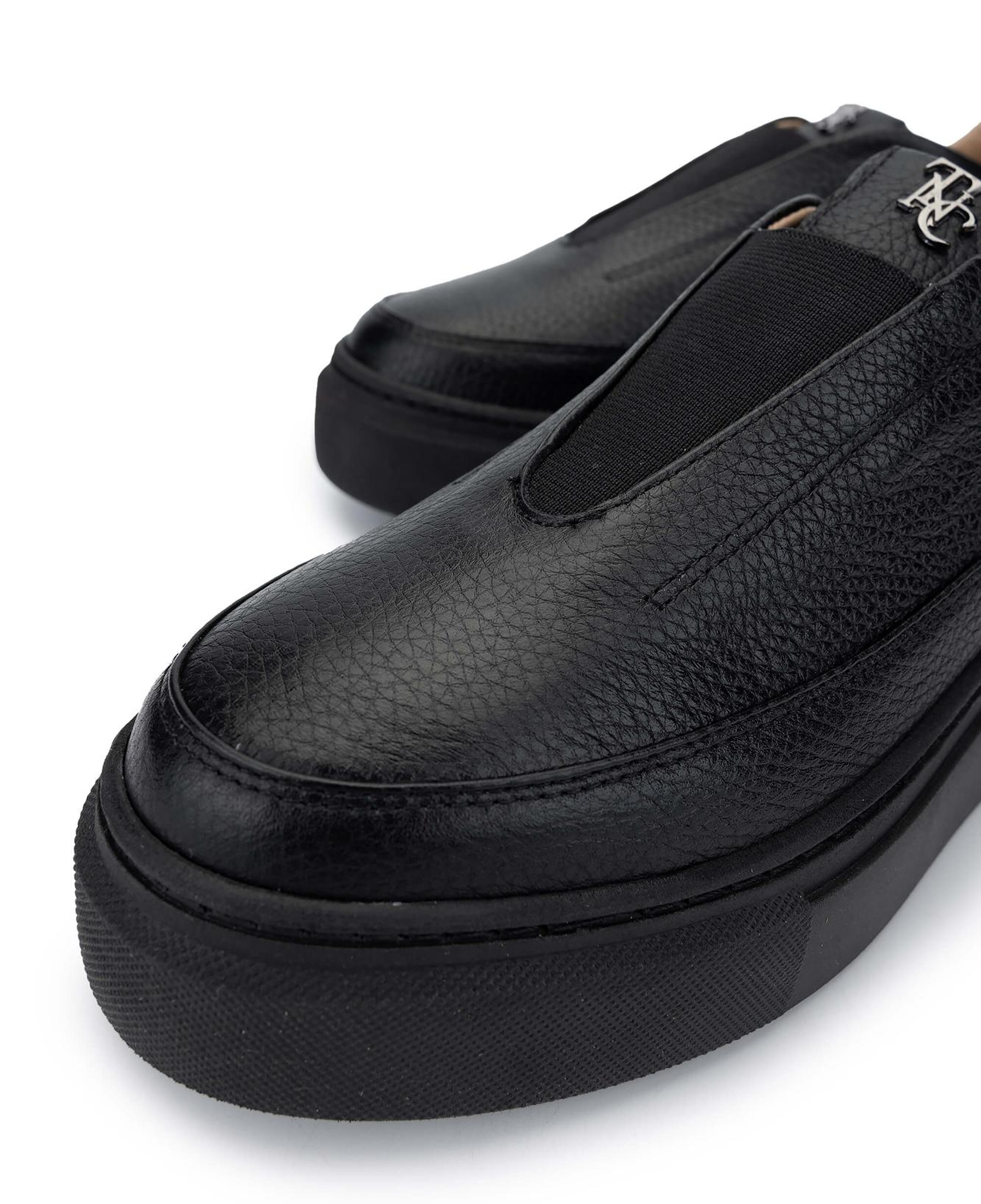 Tamer Tanca Kadın Hakiki Deri Siyah Floter Sneakers & Spor Ayakkabı