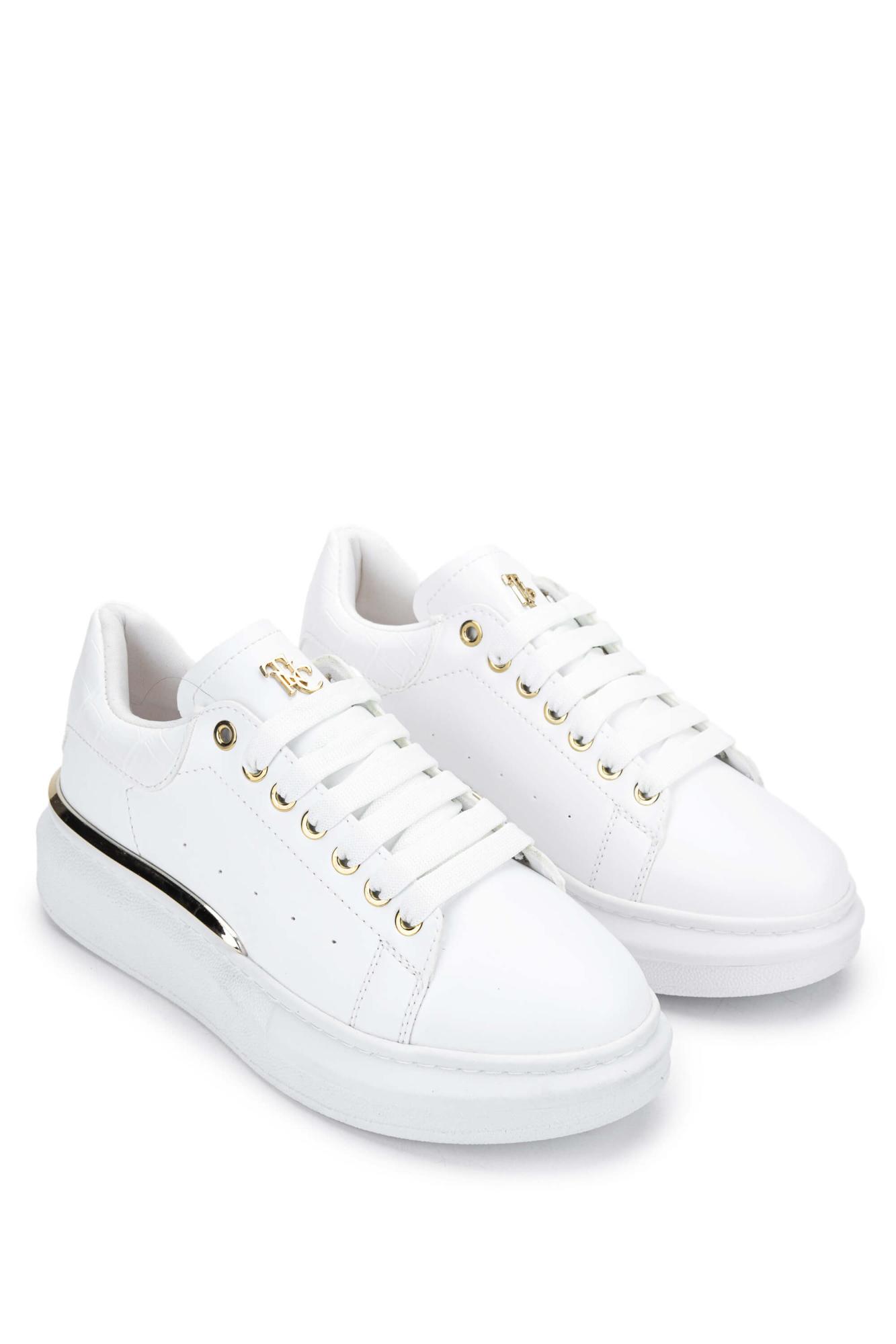 Tamer Tanca Kadın Vegan Beyaz Sneakers & Spor Ayakkabı