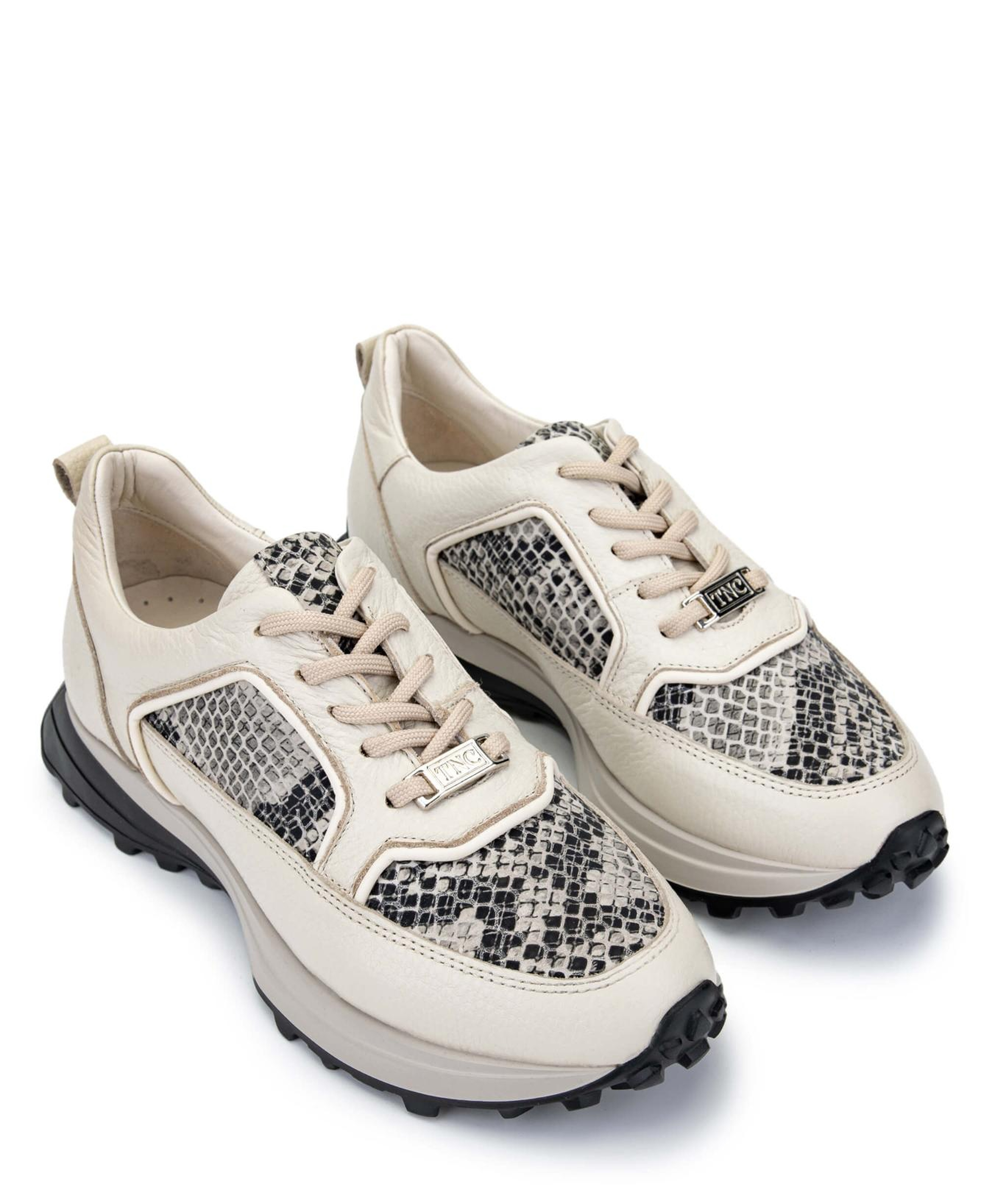 Tamer Tanca Kadın Hakiki Deri Bej Sneakers & Spor Ayakkabı