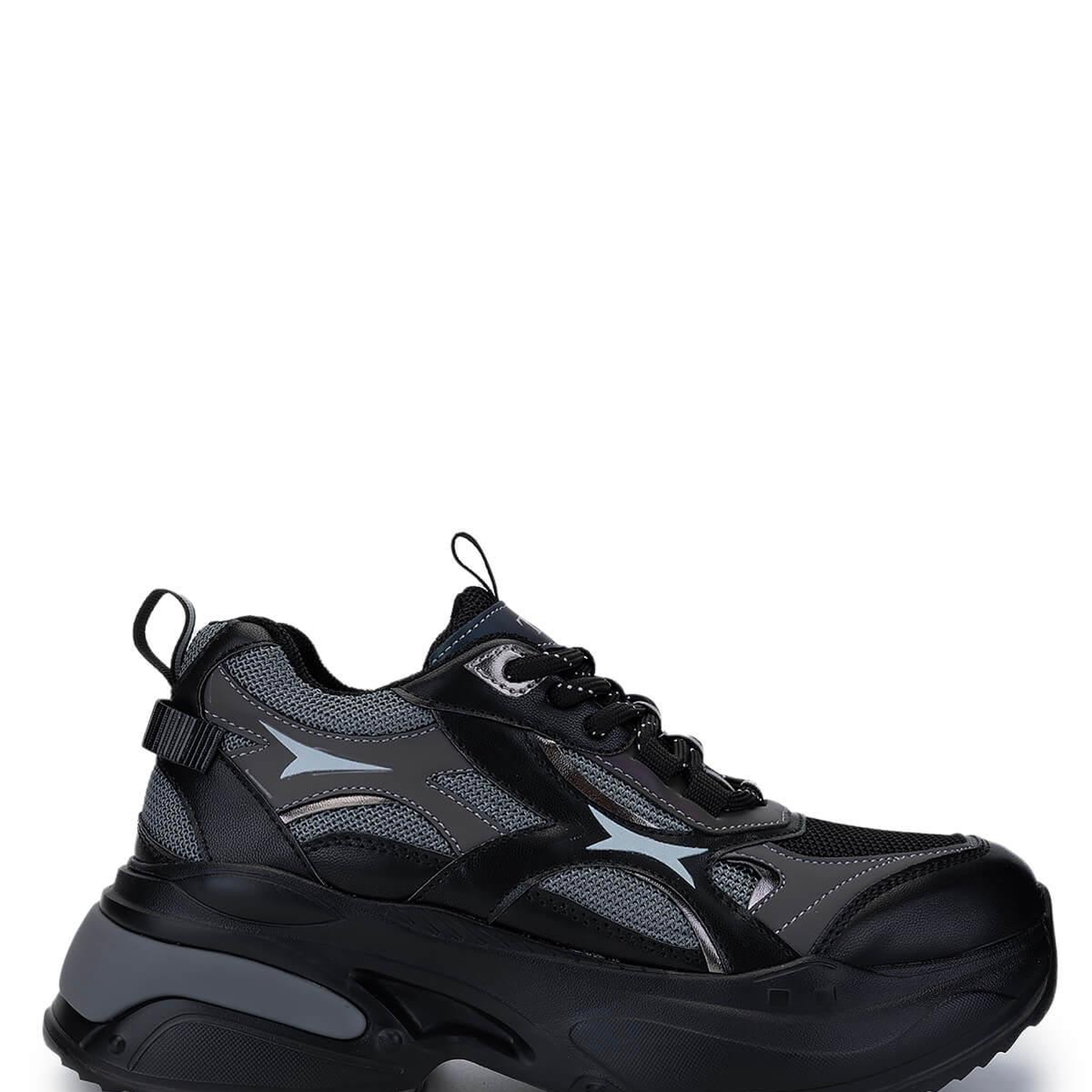 Tamer Tanca Kadın Tekstil/Vegan Siyah Sneakers & Spor Ayakkabı