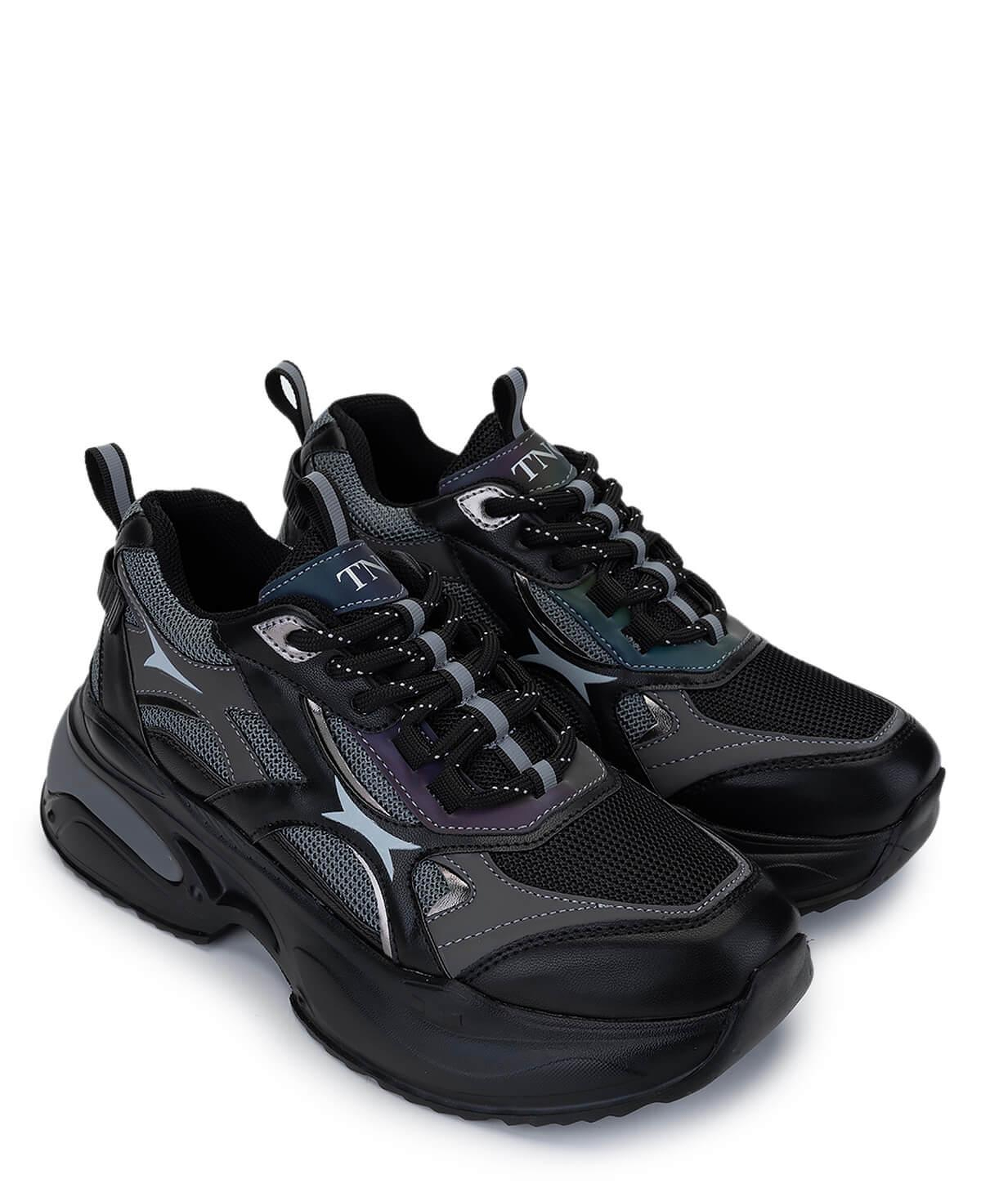 Tamer Tanca Kadın Tekstil/Vegan Siyah Sneakers & Spor Ayakkabı