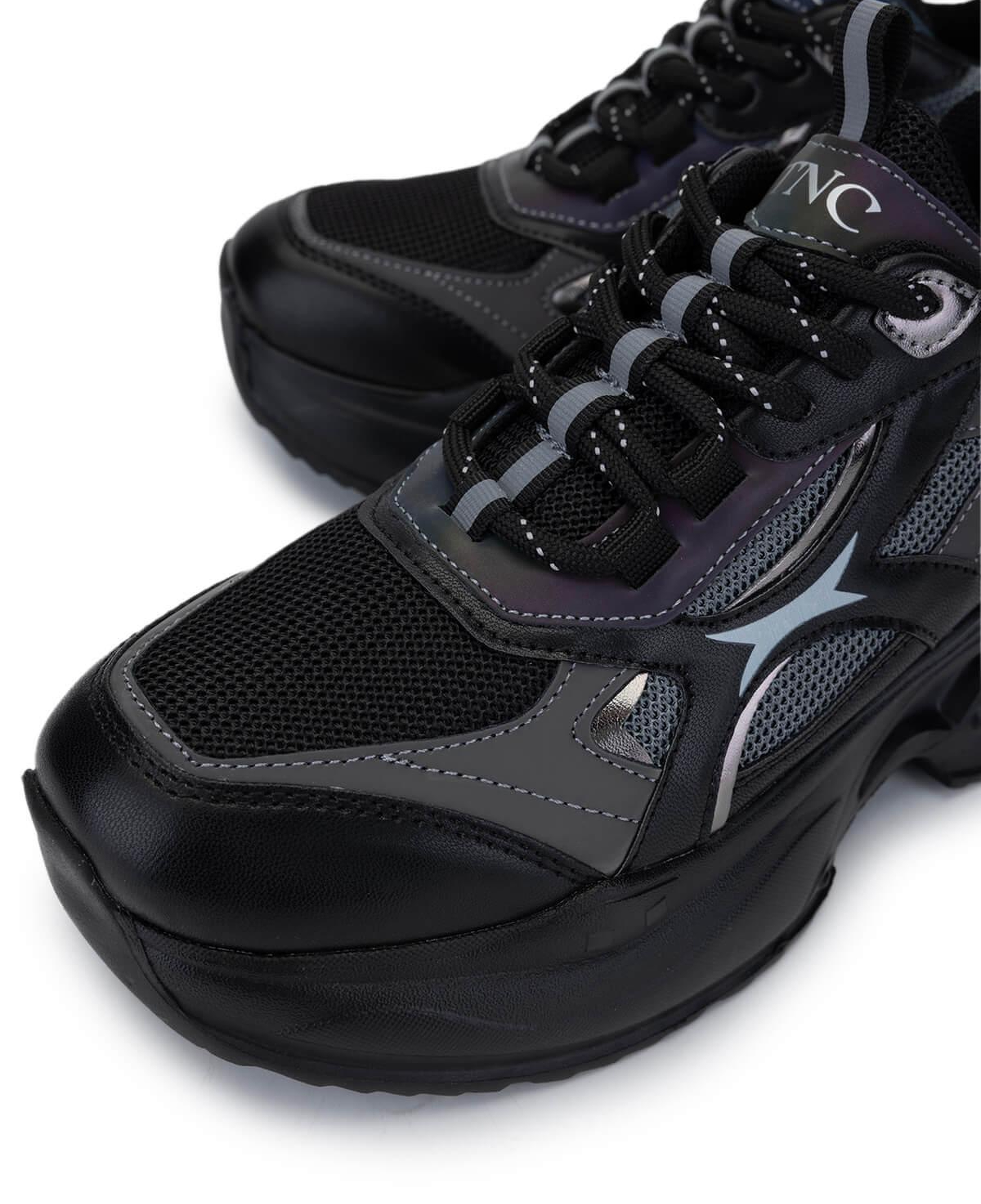 Tamer Tanca Kadın Tekstil/Vegan Siyah Sneakers & Spor Ayakkabı