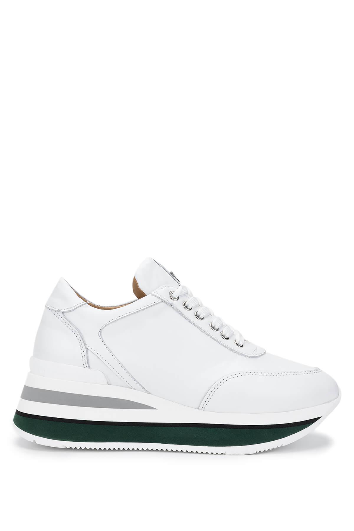 Tamer Tanca Kadın Hakiki Deri Beyaz Sneakers & Spor Ayakkabı