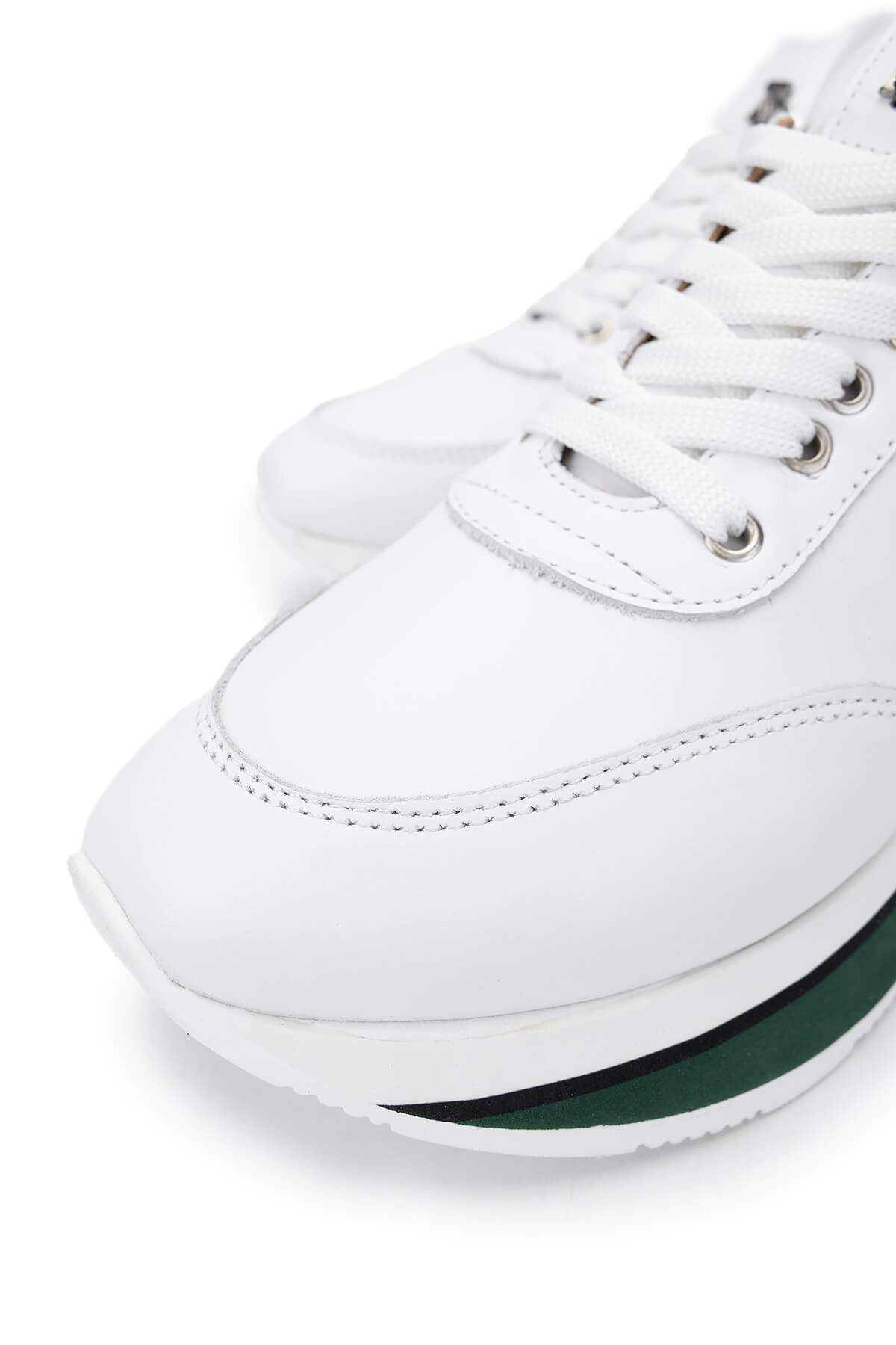 Tamer Tanca Kadın Hakiki Deri Beyaz Sneakers & Spor Ayakkabı