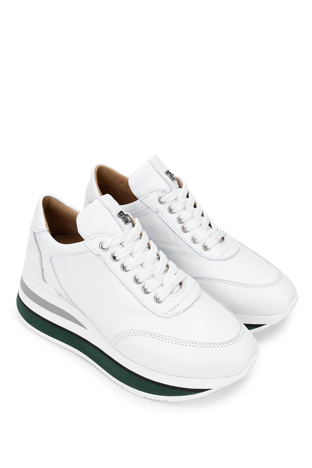 Tamer Tanca Kadın Hakiki Deri Beyaz Sneakers & Spor Ayakkabı