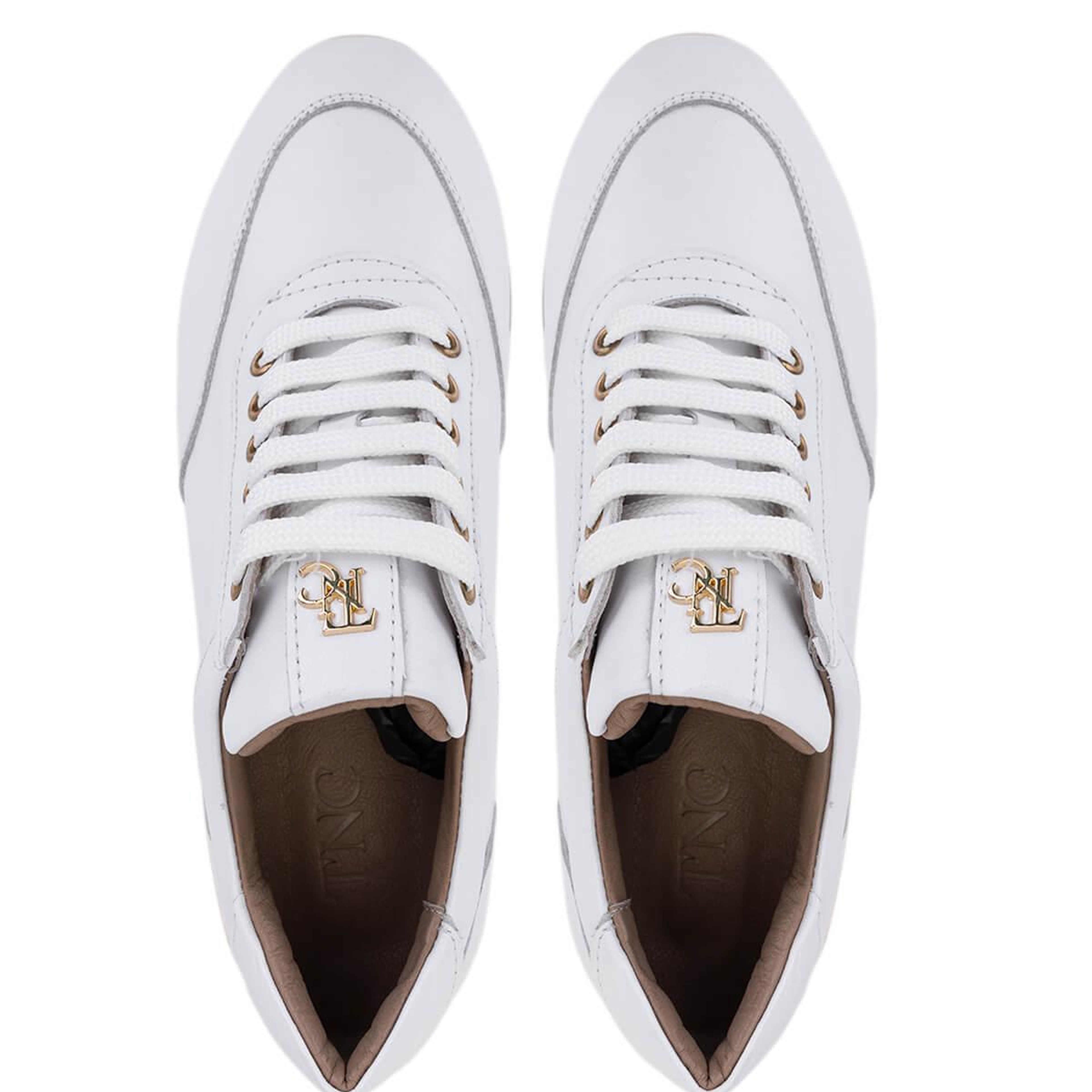 Tamer Tanca Kadın Hakiki Deri Krem Sneakers & Spor Ayakkabı