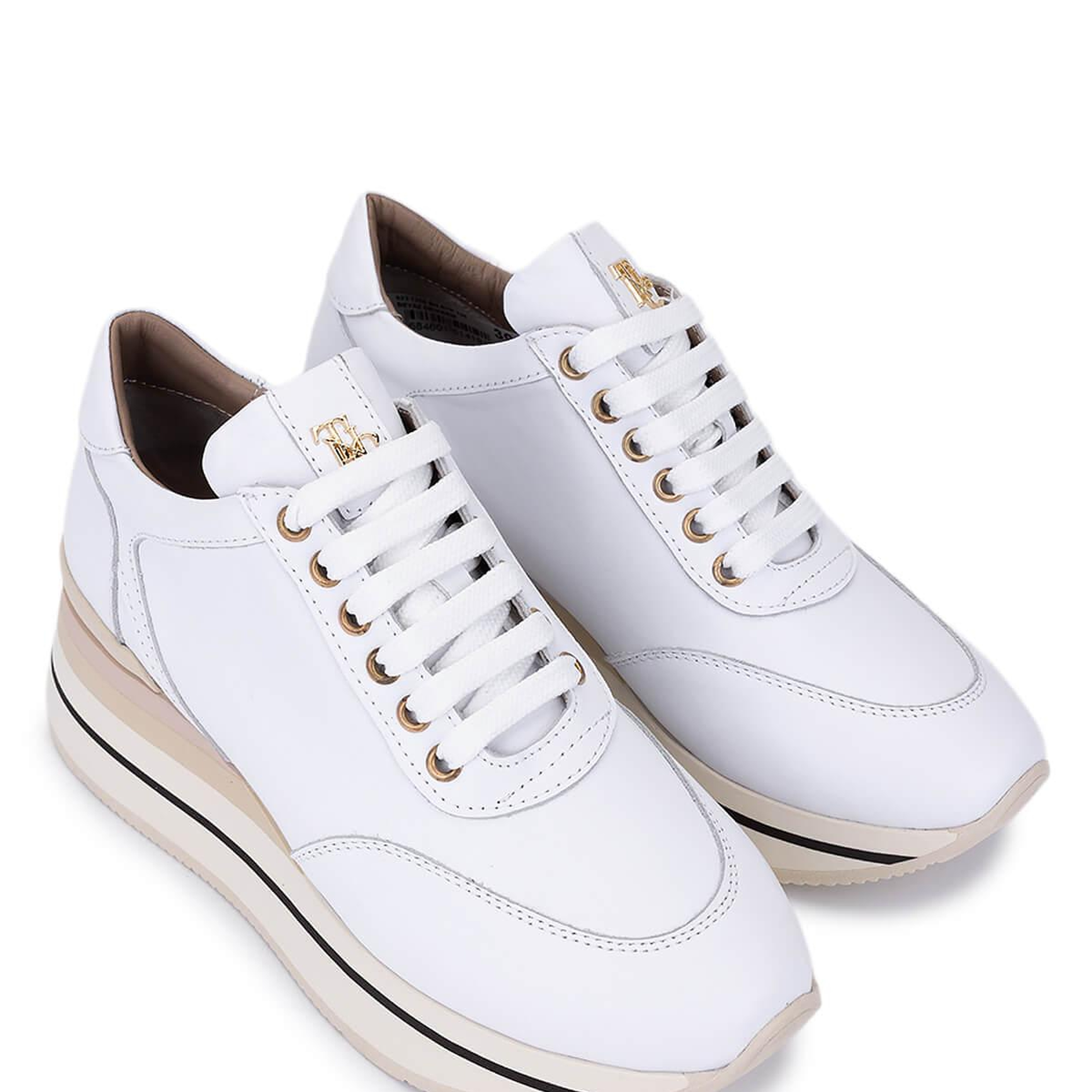 Tamer Tanca Kadın Hakiki Deri Krem Sneakers & Spor Ayakkabı