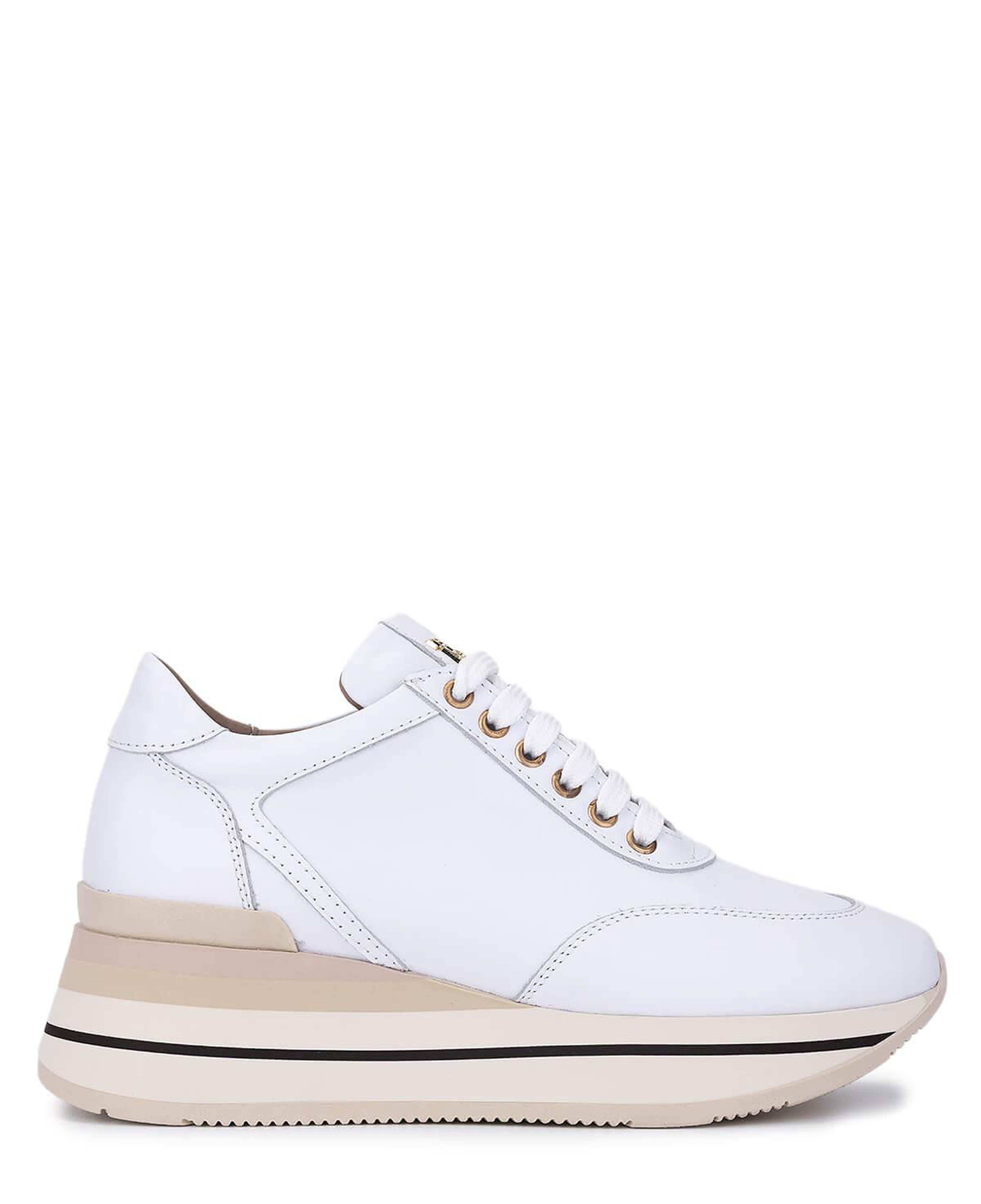 Tamer Tanca Kadın Hakiki Deri Krem Sneakers & Spor Ayakkabı