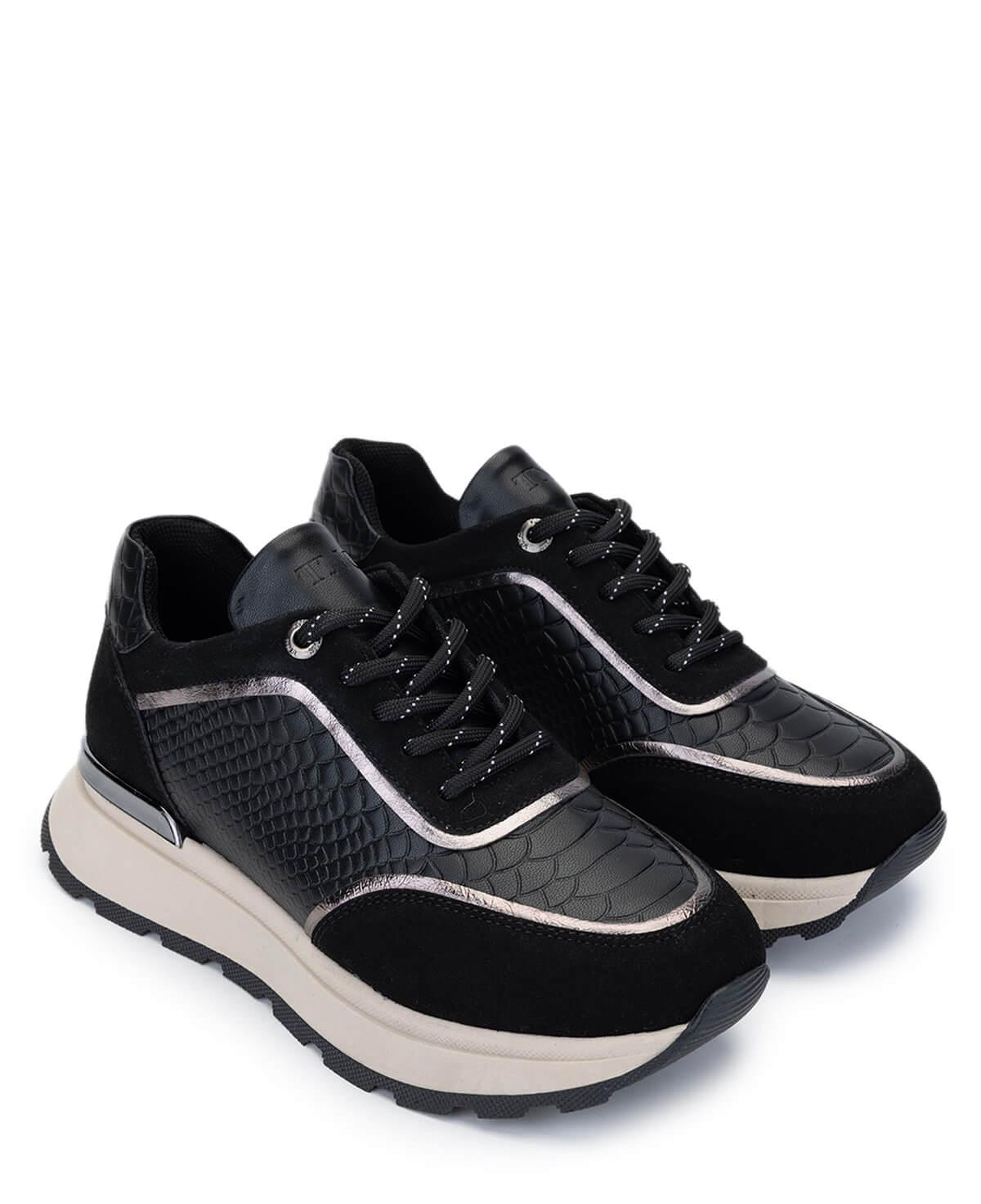 Tamer Tanca Kadın Vegan Siyah Sneakers & Spor Ayakkabı