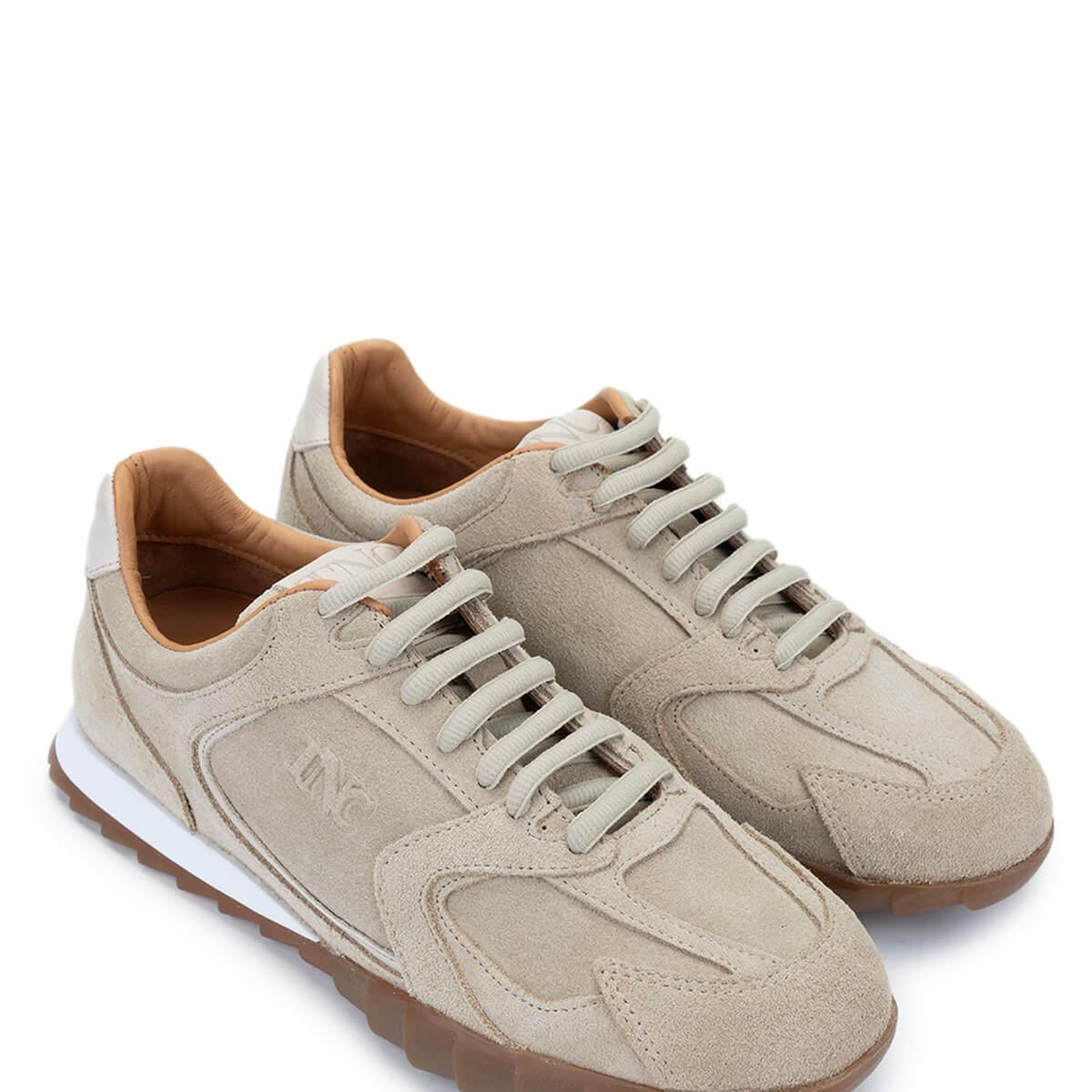 Tamer Tanca Kadın Hakiki Deri Bej Süet Sneakers & Spor Ayakkabı