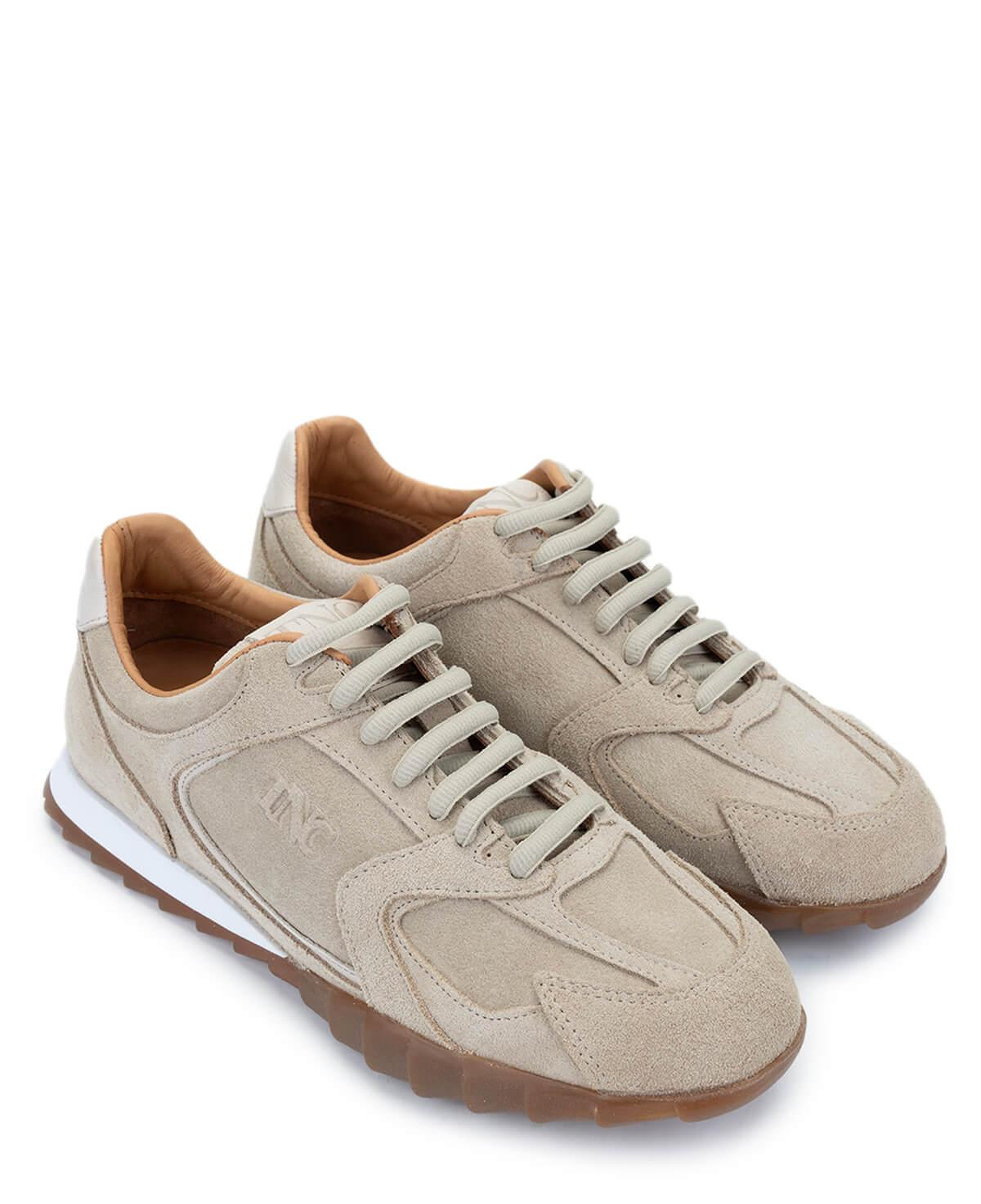 Tamer Tanca Kadın Hakiki Deri Bej Süet Sneakers & Spor Ayakkabı