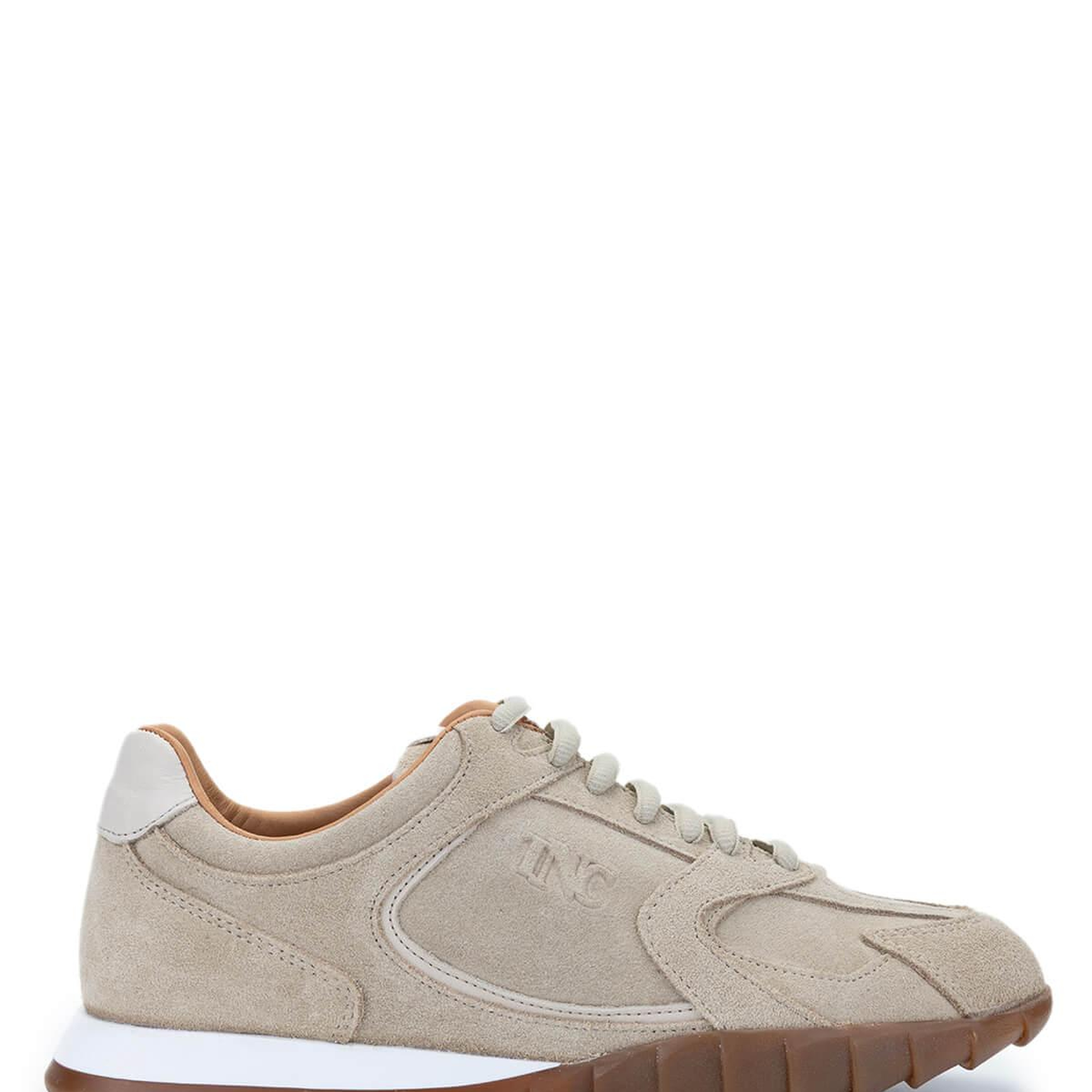 Tamer Tanca Kadın Hakiki Deri Bej Süet Sneakers & Spor Ayakkabı