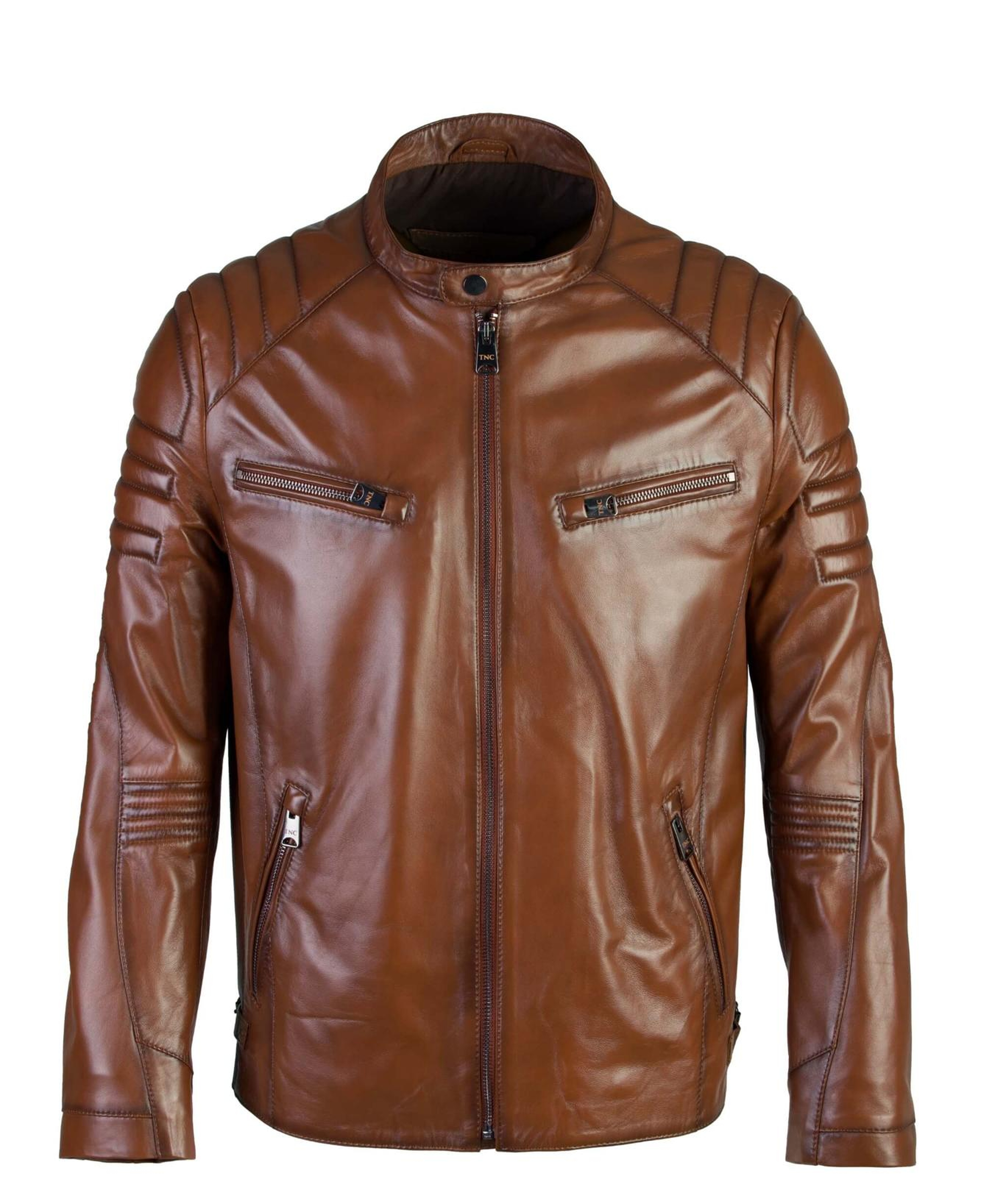 Tamer Tanca Erkek Hakiki Deri Kahverengi Deri Mont