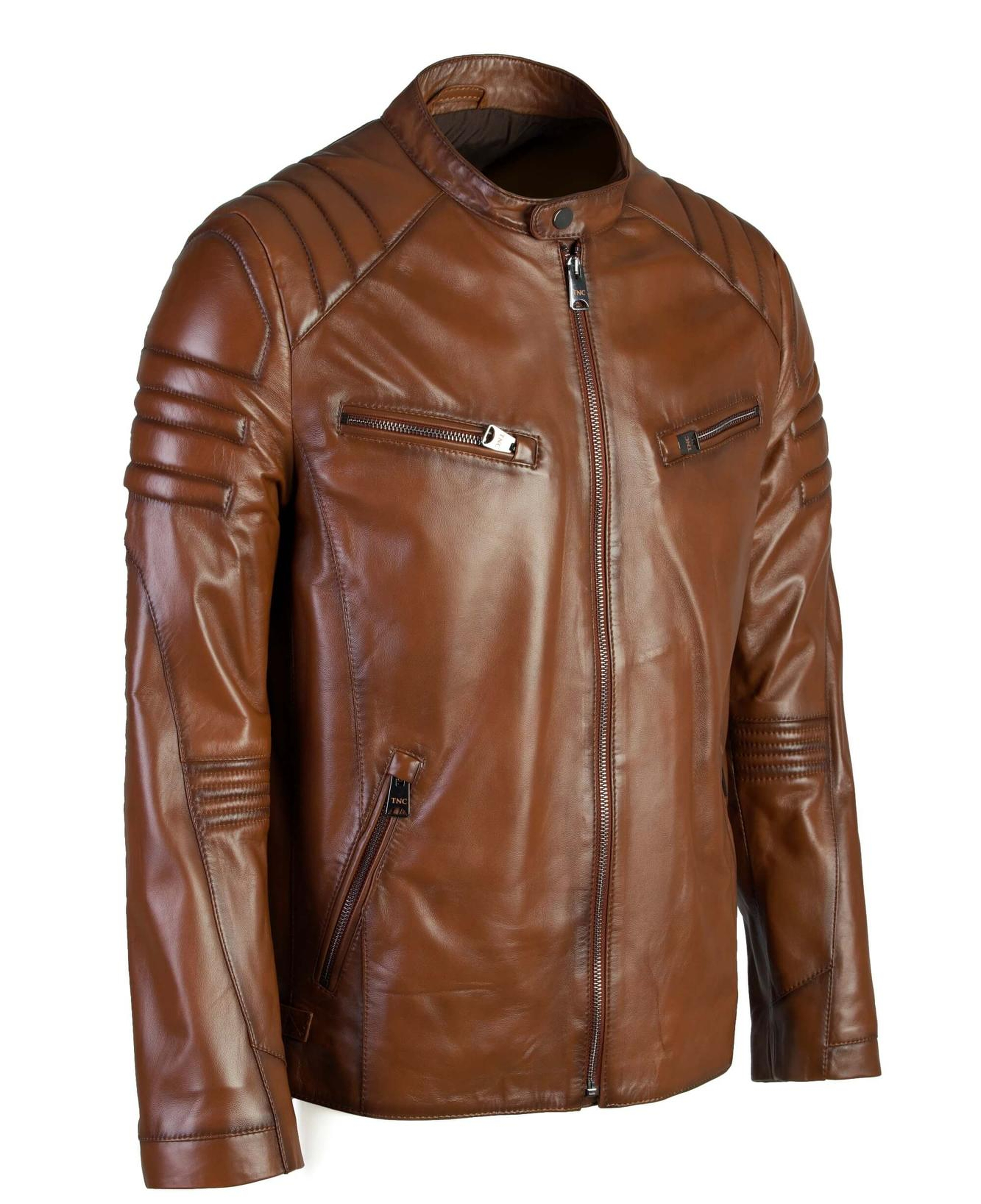 Tamer Tanca Erkek Hakiki Deri Kahverengi Deri Mont