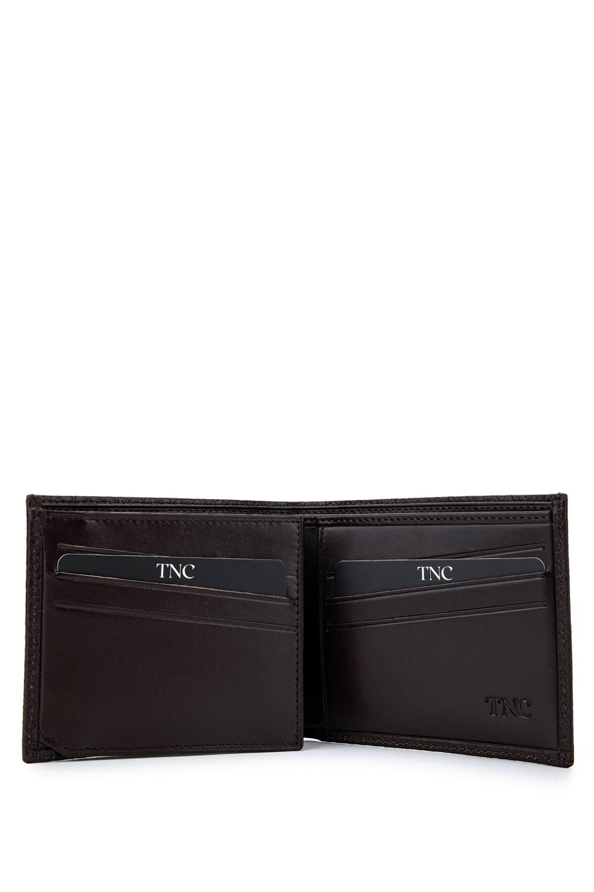 Tamer Tanca Erkek Hakiki Deri Kahverengi Cüzdan Cuzdan