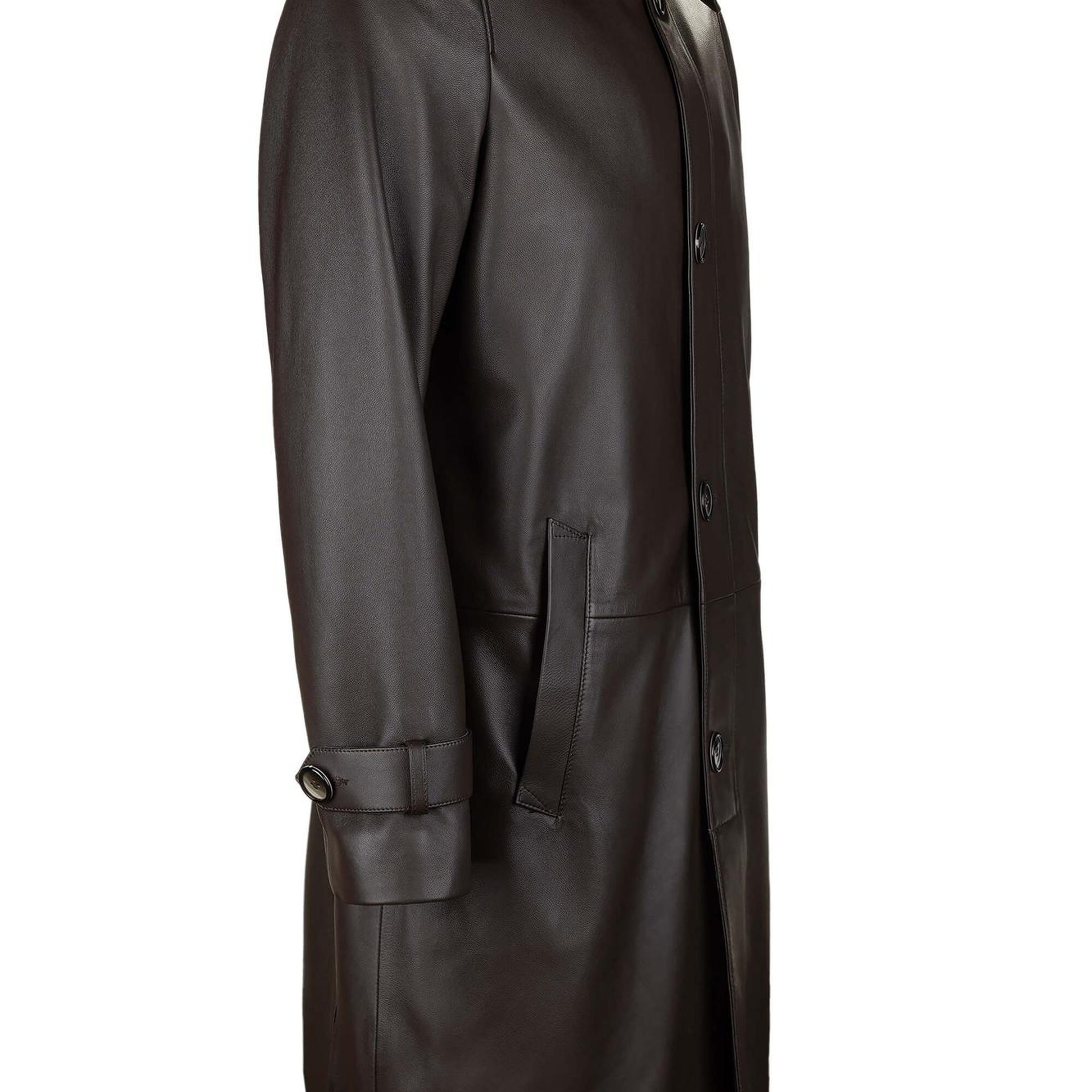 Tamer Tanca Erkek Hakiki Deri Kahverengi Deri Mont