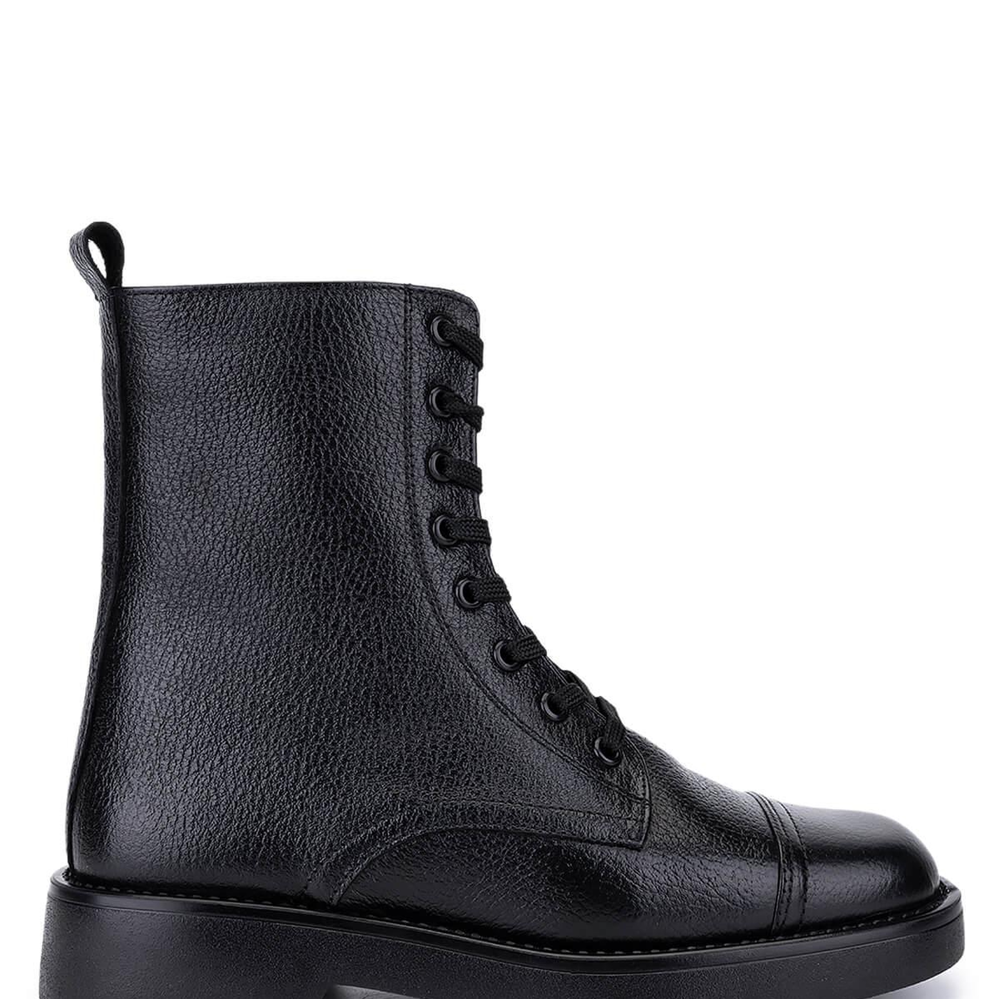 Tamer Tanca Kadın Hakiki Deri Siyah Floter Casual Bot