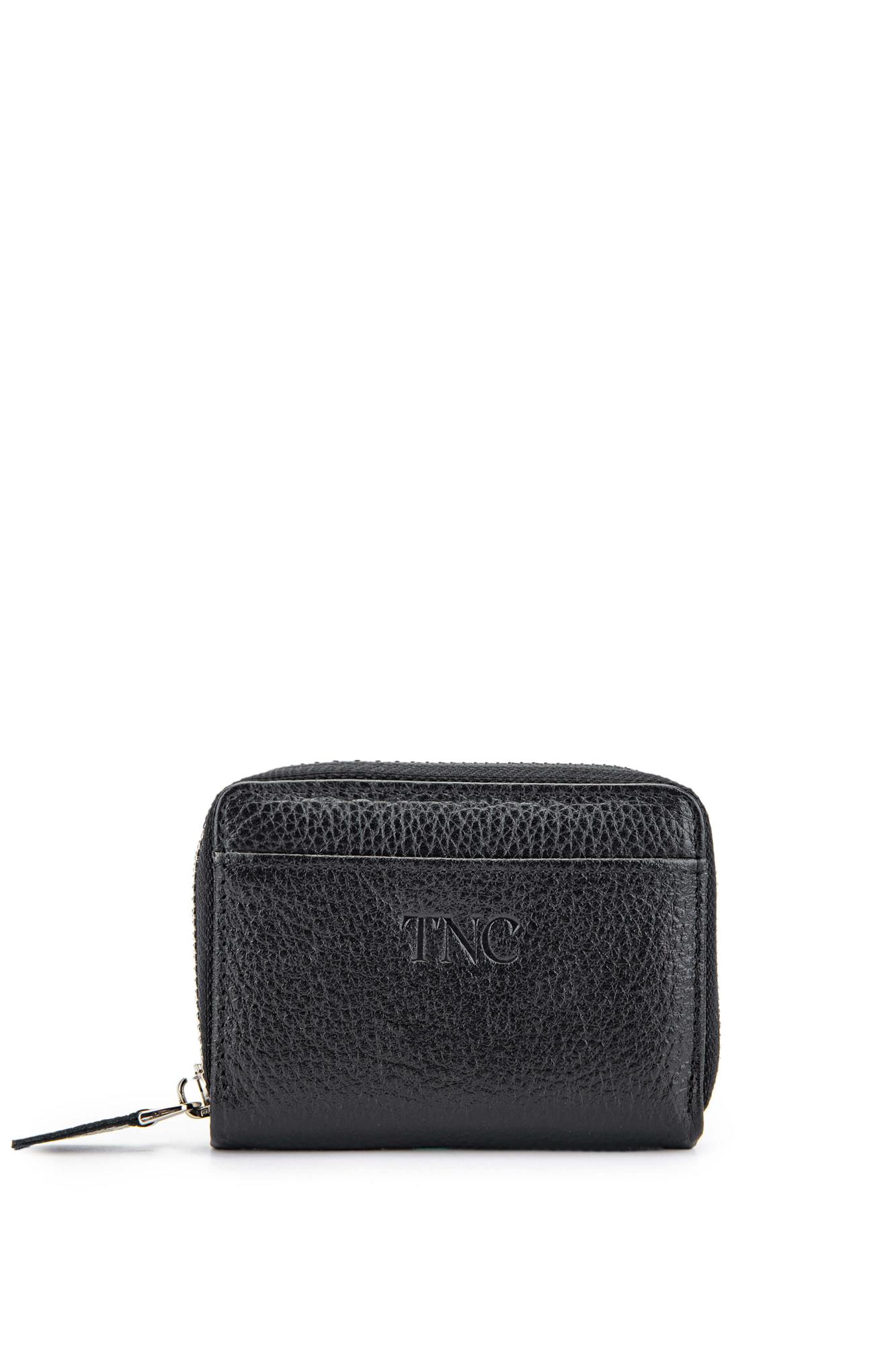 Tamer Tanca Erkek Hakiki Deri Siyah Kartlık