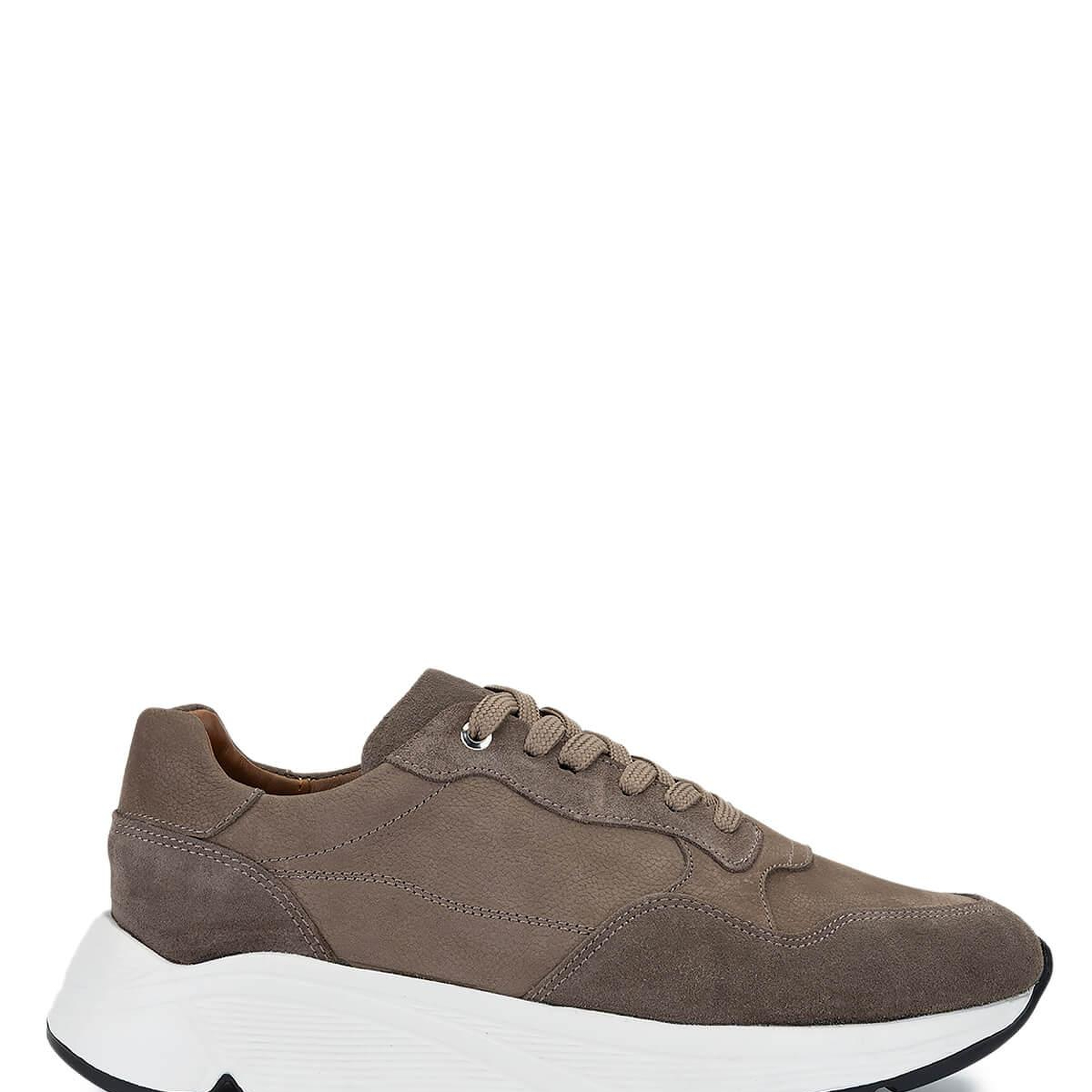 Tamer Tanca Erkek Hakiki Deri Vizon Süet Sneakers & Spor Ayakkabı