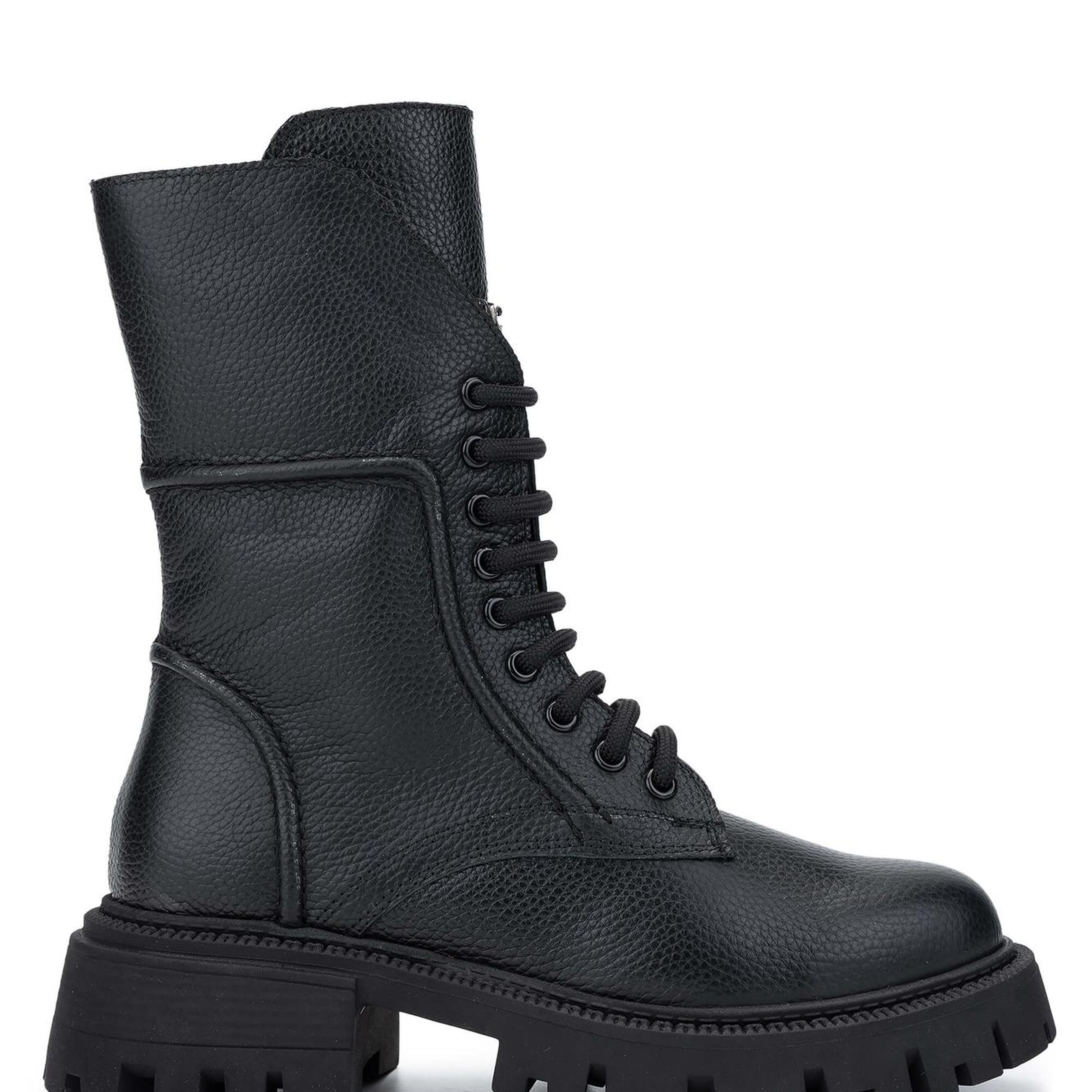 Tamer Tanca Kadın Hakiki Deri Siyah Floter Casual Bot