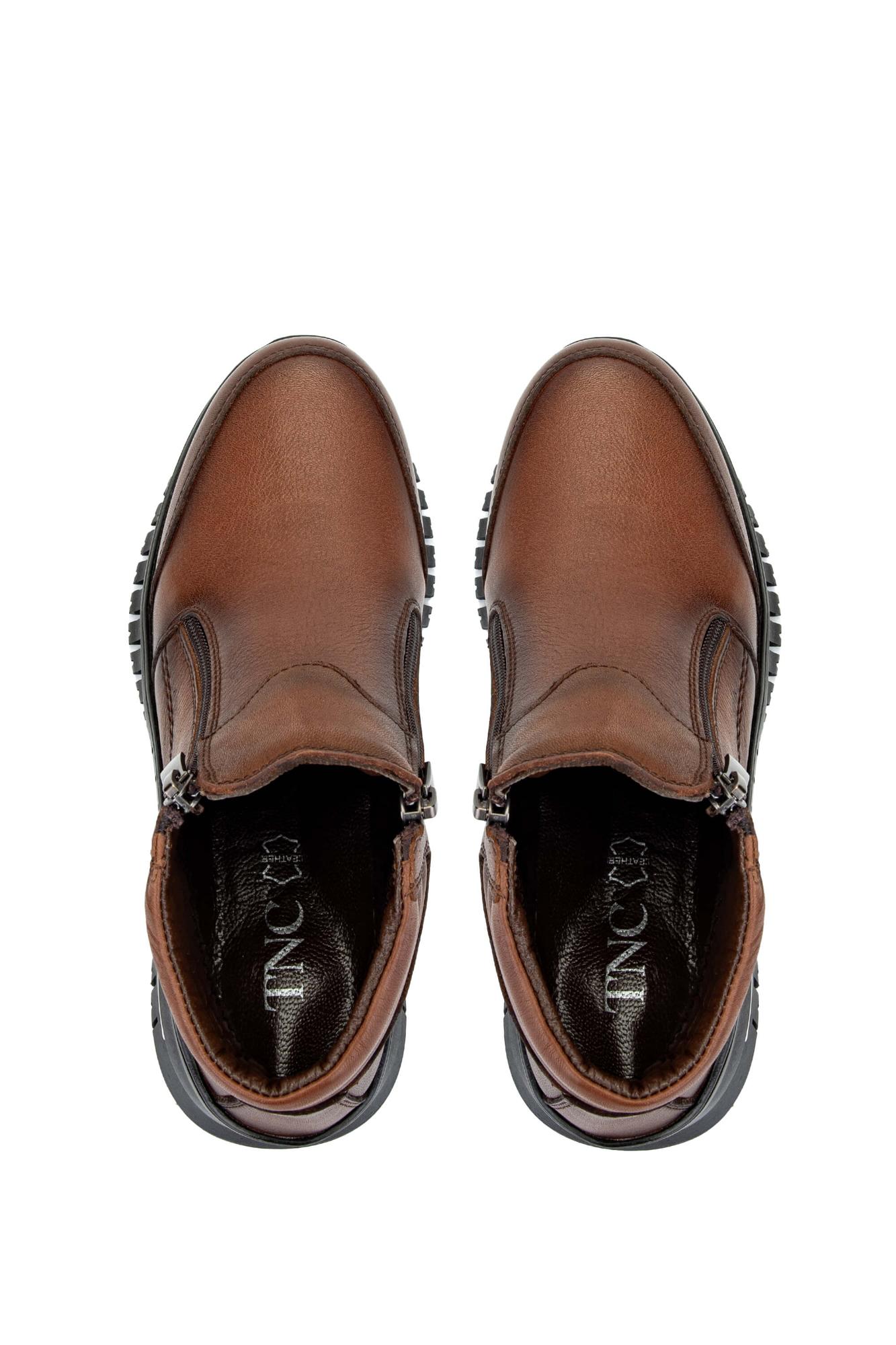 Tamer Tanca Kadın Hakiki Deri Taba Deri Casual Bot