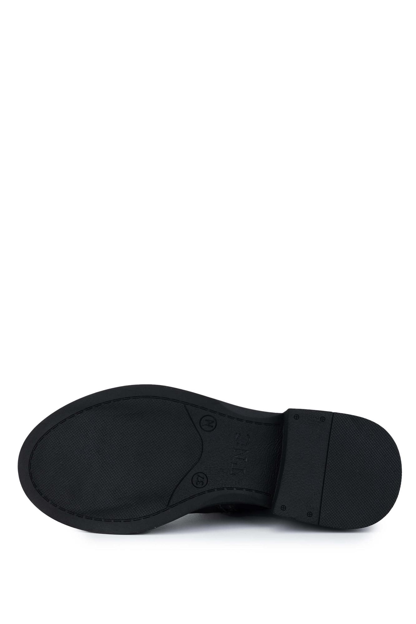 Tamer Tanca Kadın Hakiki Deri Siyah Deri Casual Bot