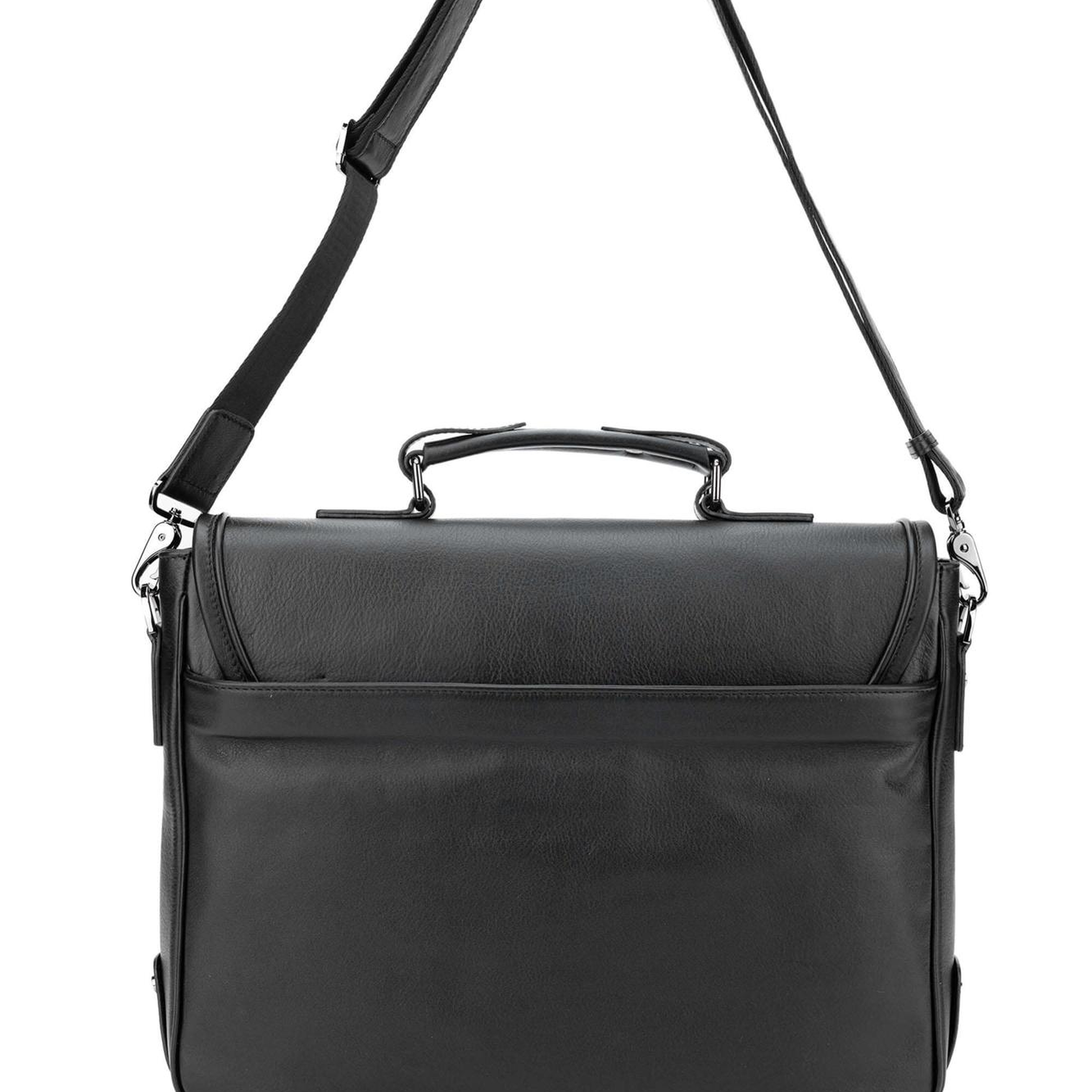 Tamer Tanca Erkek Hakiki Deri Siyah Evrak Çantası