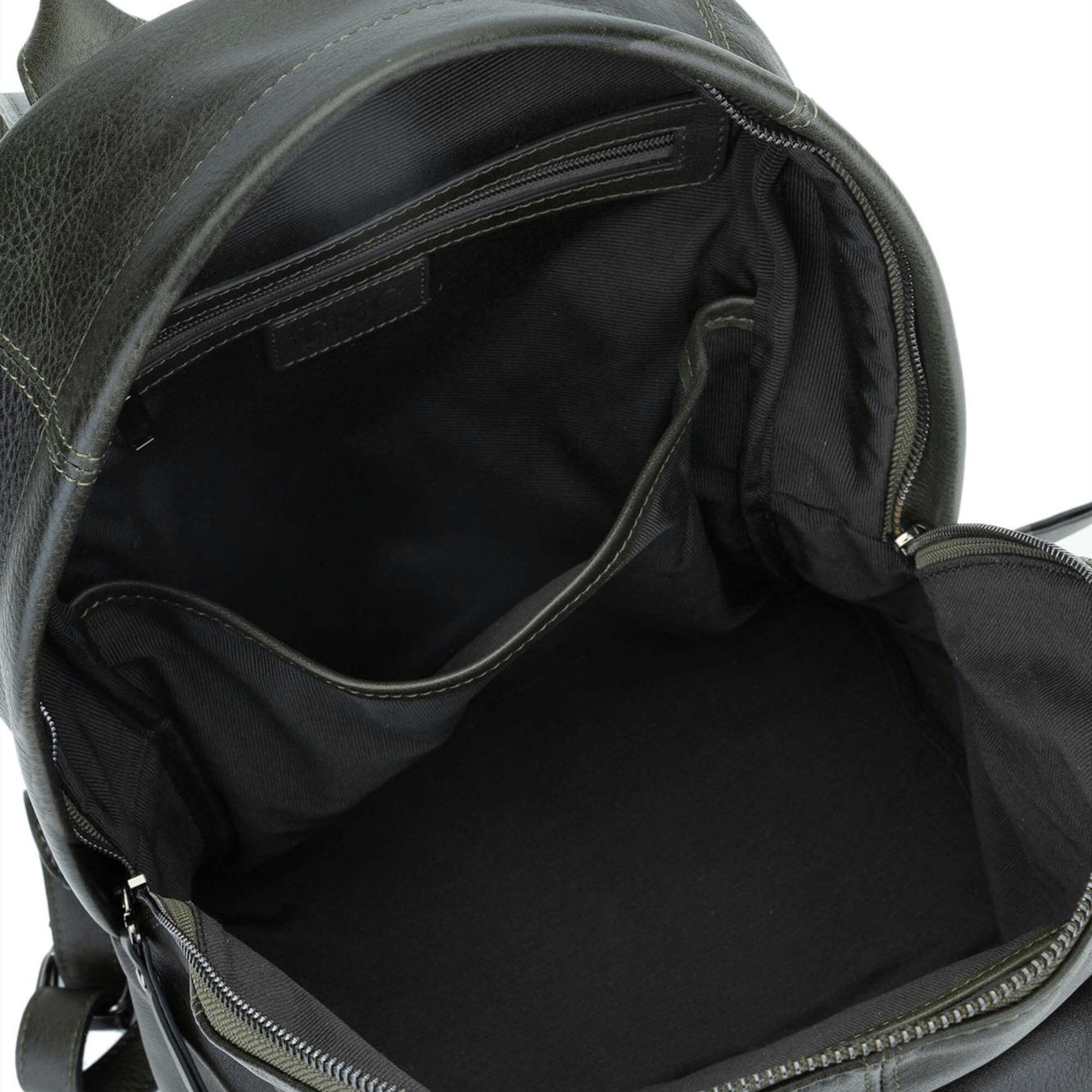 Tamer Tanca Erkek Hakiki Deri Yeşil Sırt Çantası