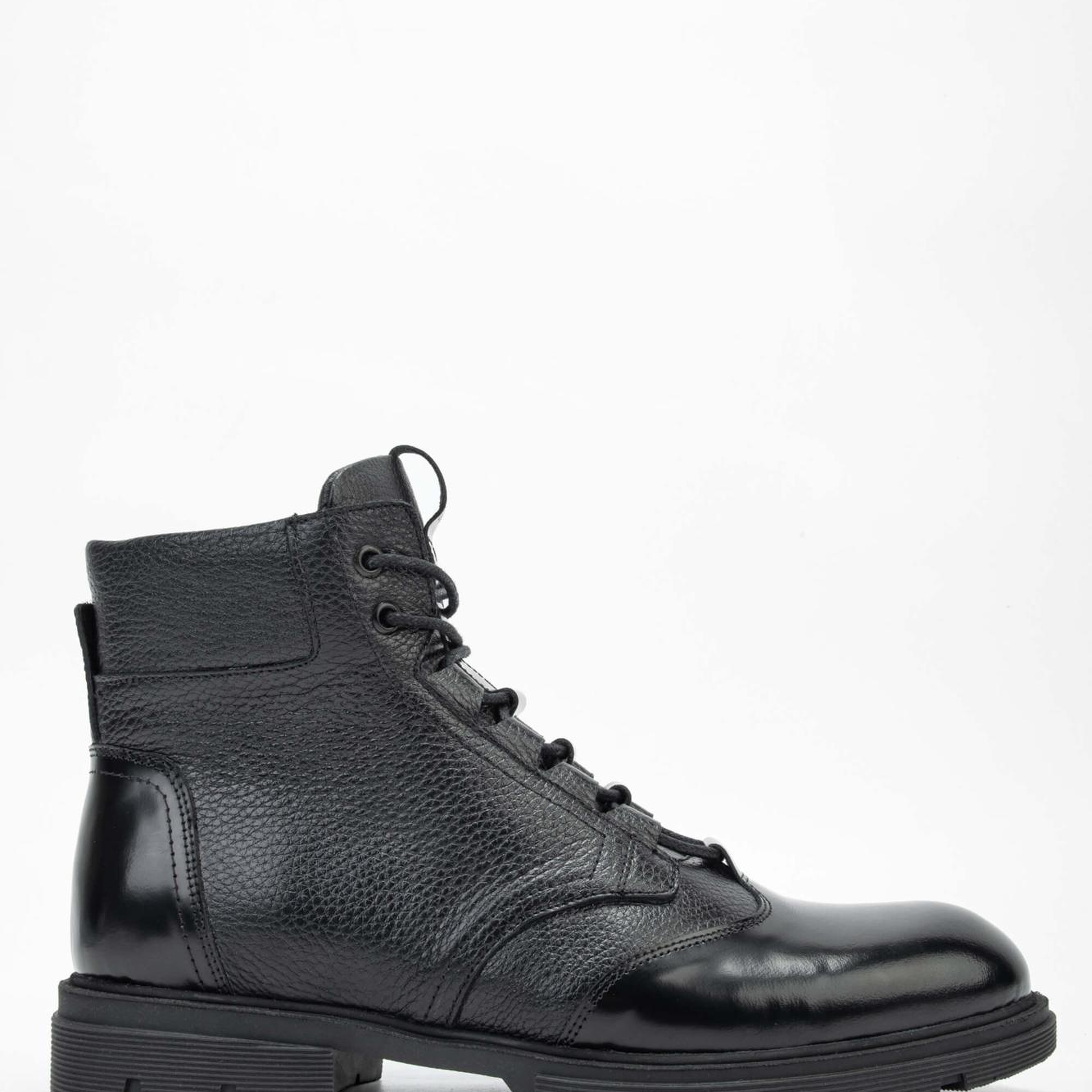 Tamer Tanca Erkek Hakiki Deri Siyah POSTAL Bot